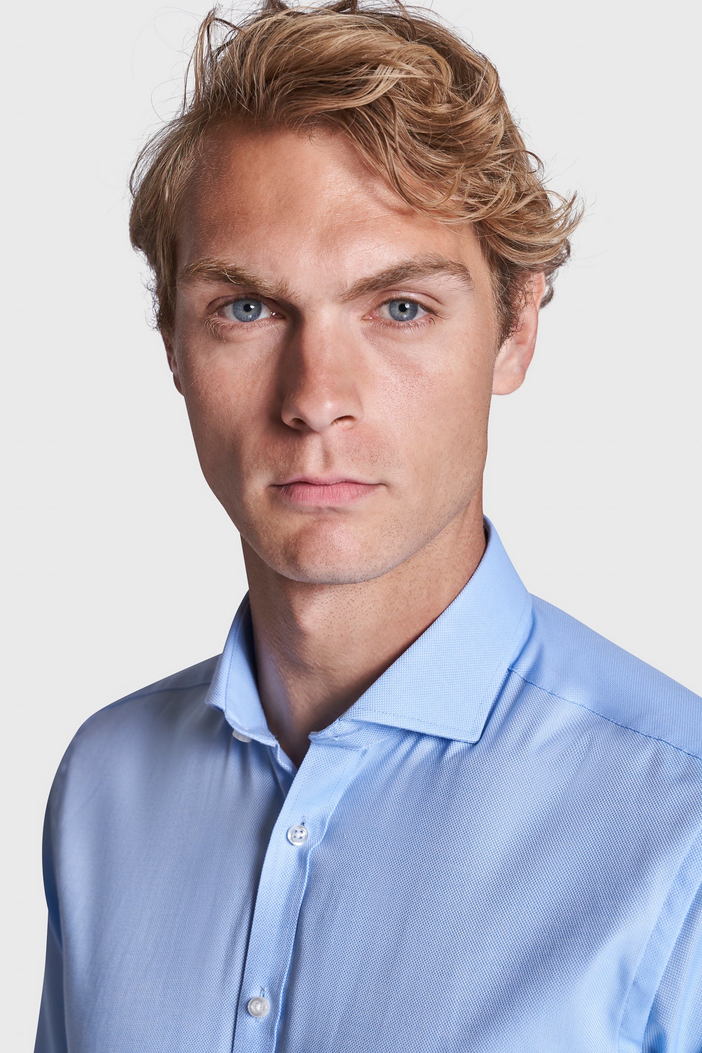 BS Basswood Modern Fit Shirt - Light Blue