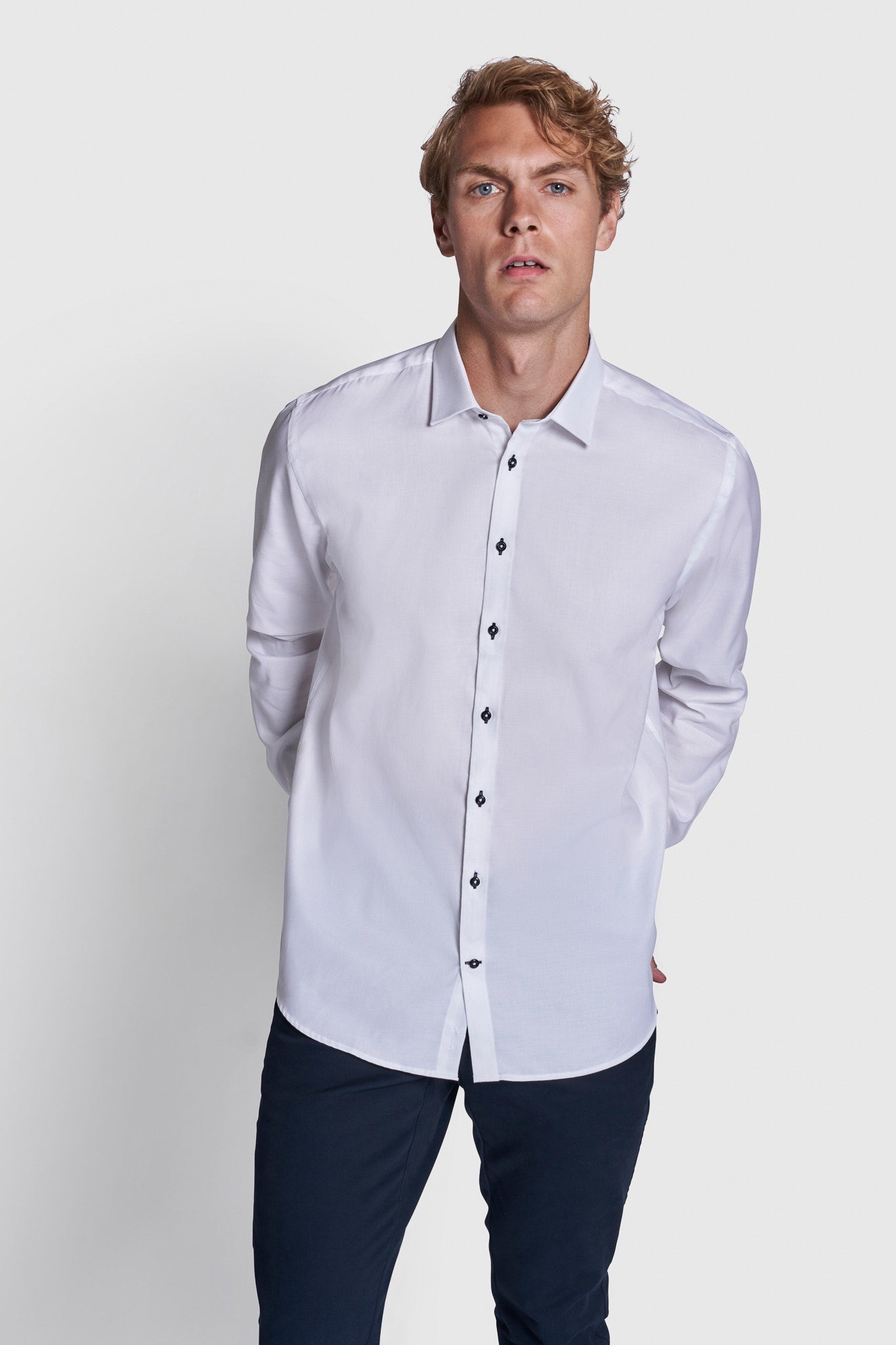 BS Pat Modern Fit Shirt - White