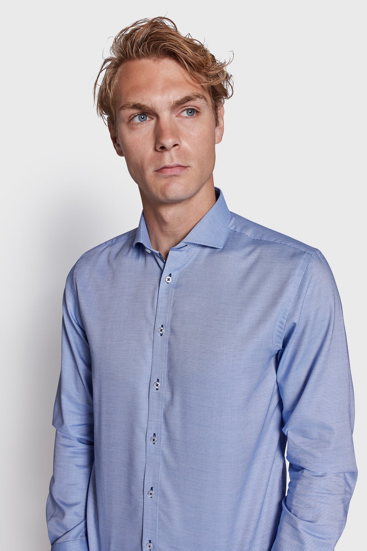 BS Joaquim Slim Fit Skjorte - Light Blue