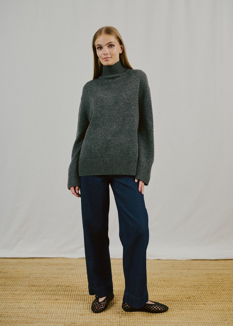 BS Emmeline Regular Fit Strik - Dark Grey