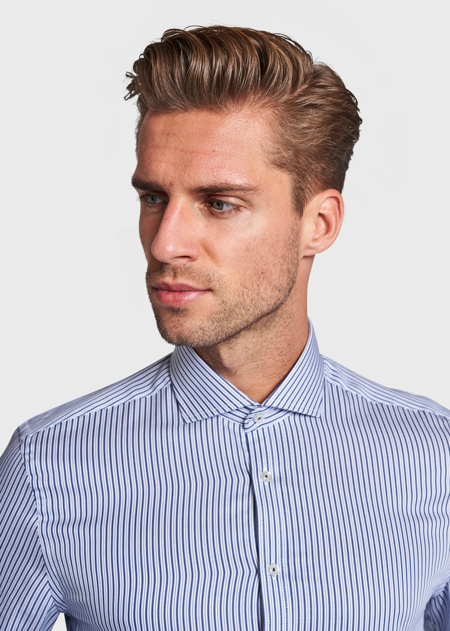 BS Andy Super Slim Fit Skjorte - Blue
