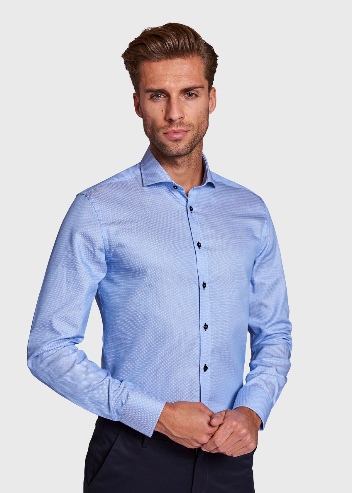 BS Jay Super Slim Fit Shirt - Light Blue