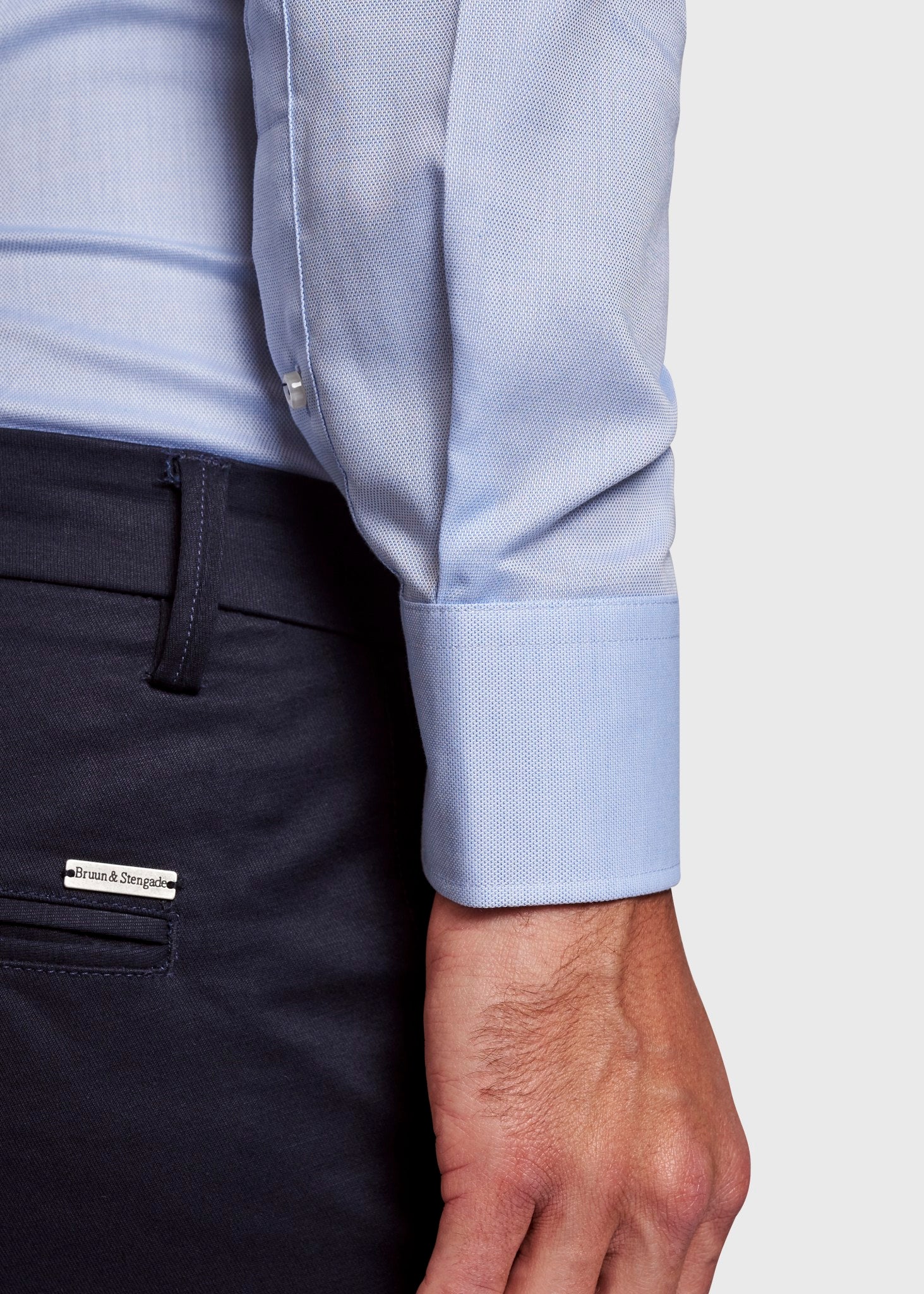 BS Mitchell Super Slim Fit Skjorte - Light Blue