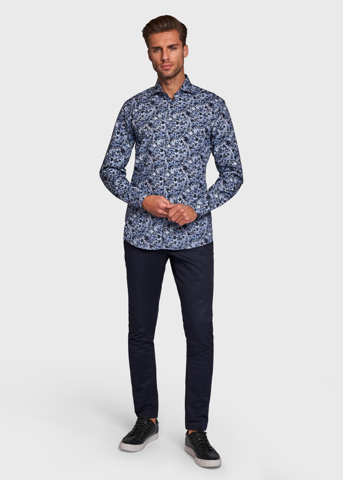 BS Alquist Slim Fit Shirt - Blue