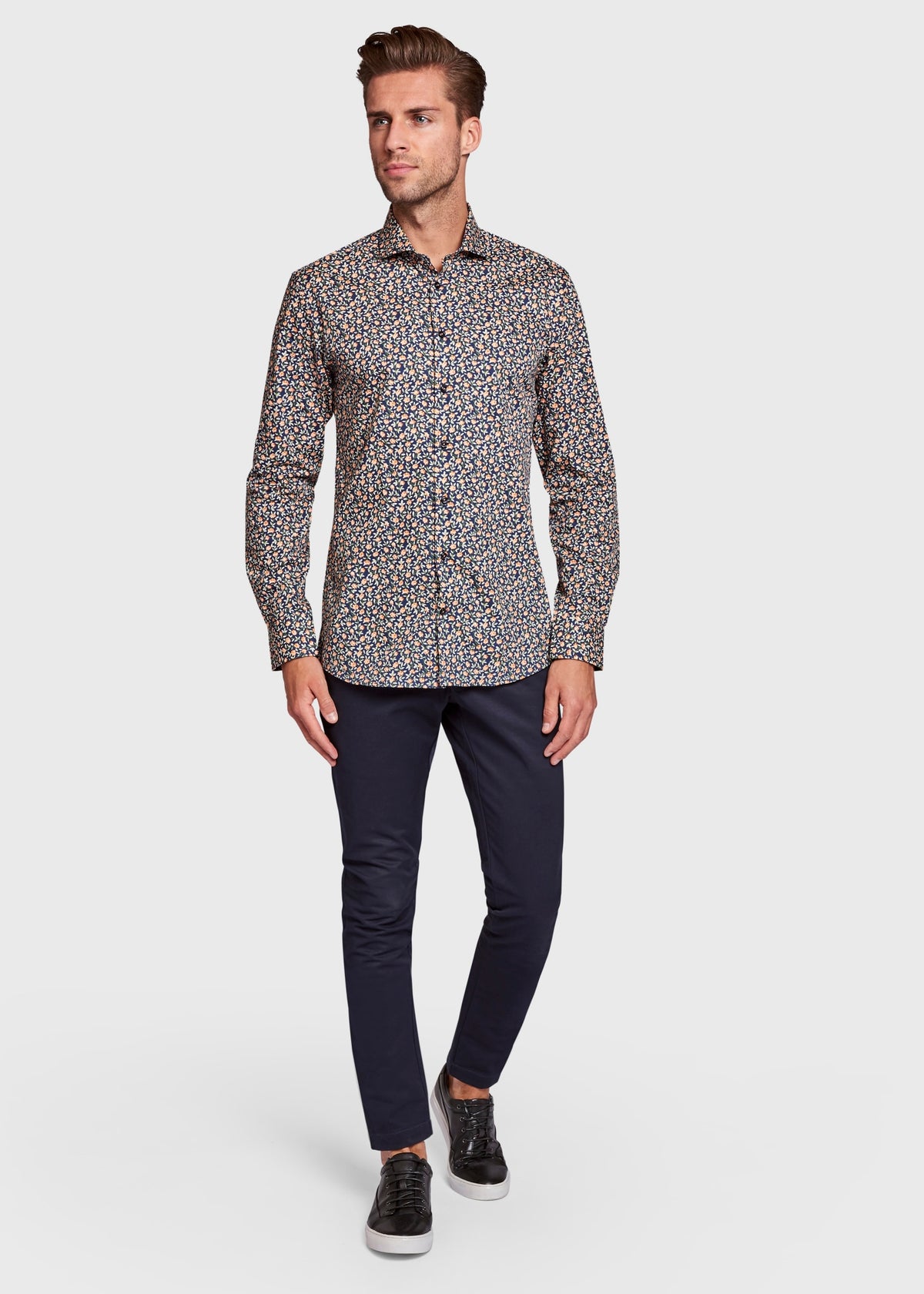 BS Jesse Slim Fit Shirt - Dark Blue