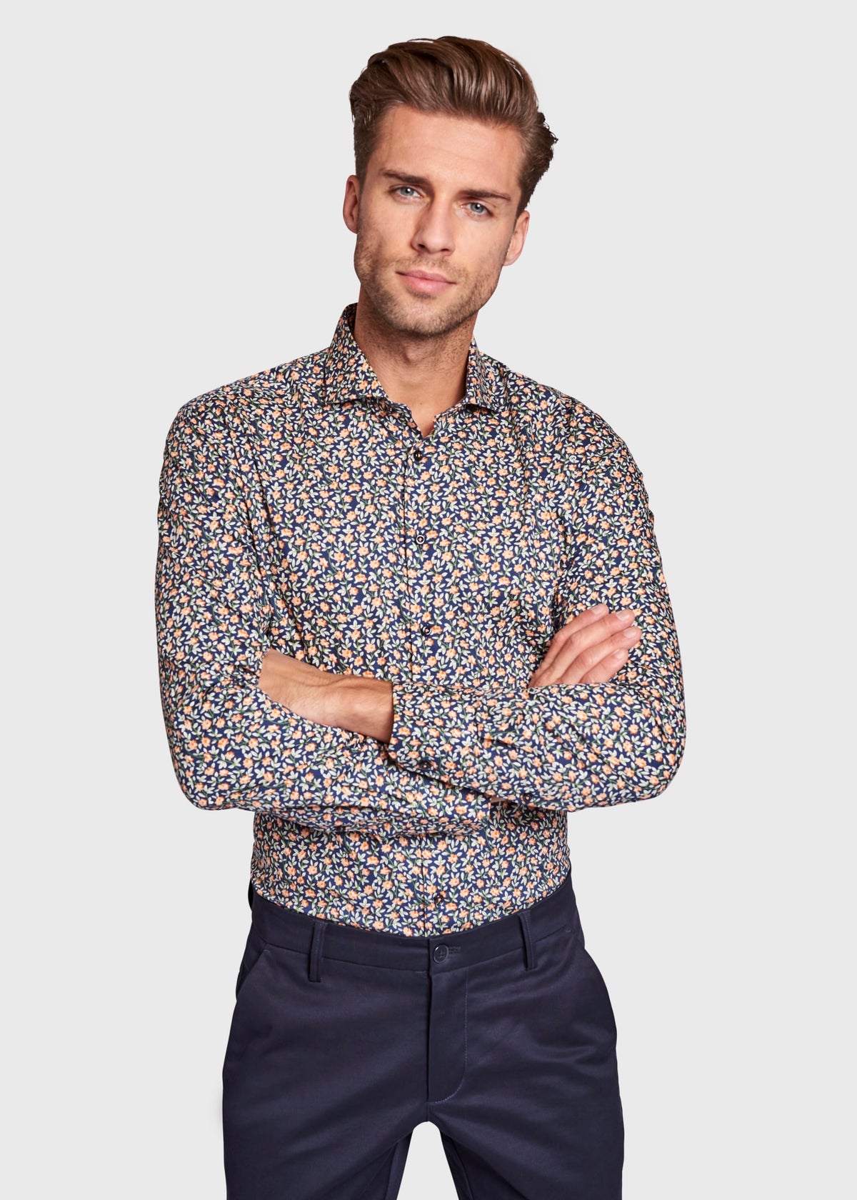 BS Jesse Slim Fit Shirt - Dark Blue