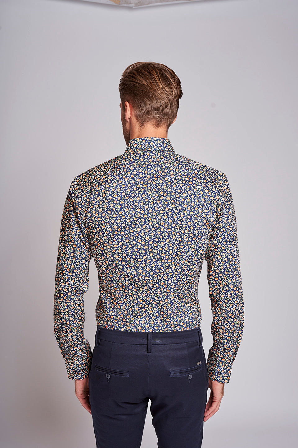 BS Jesse Slim Fit Shirt - Dark Blue