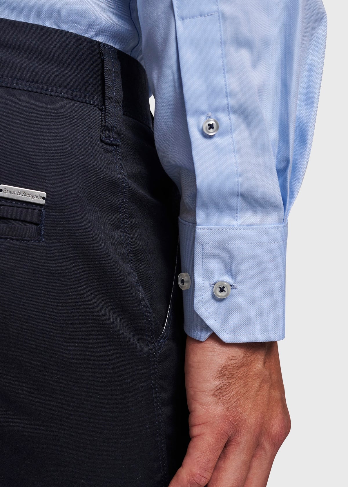 BS Mitte Slim Fit Shirt - Light Blue