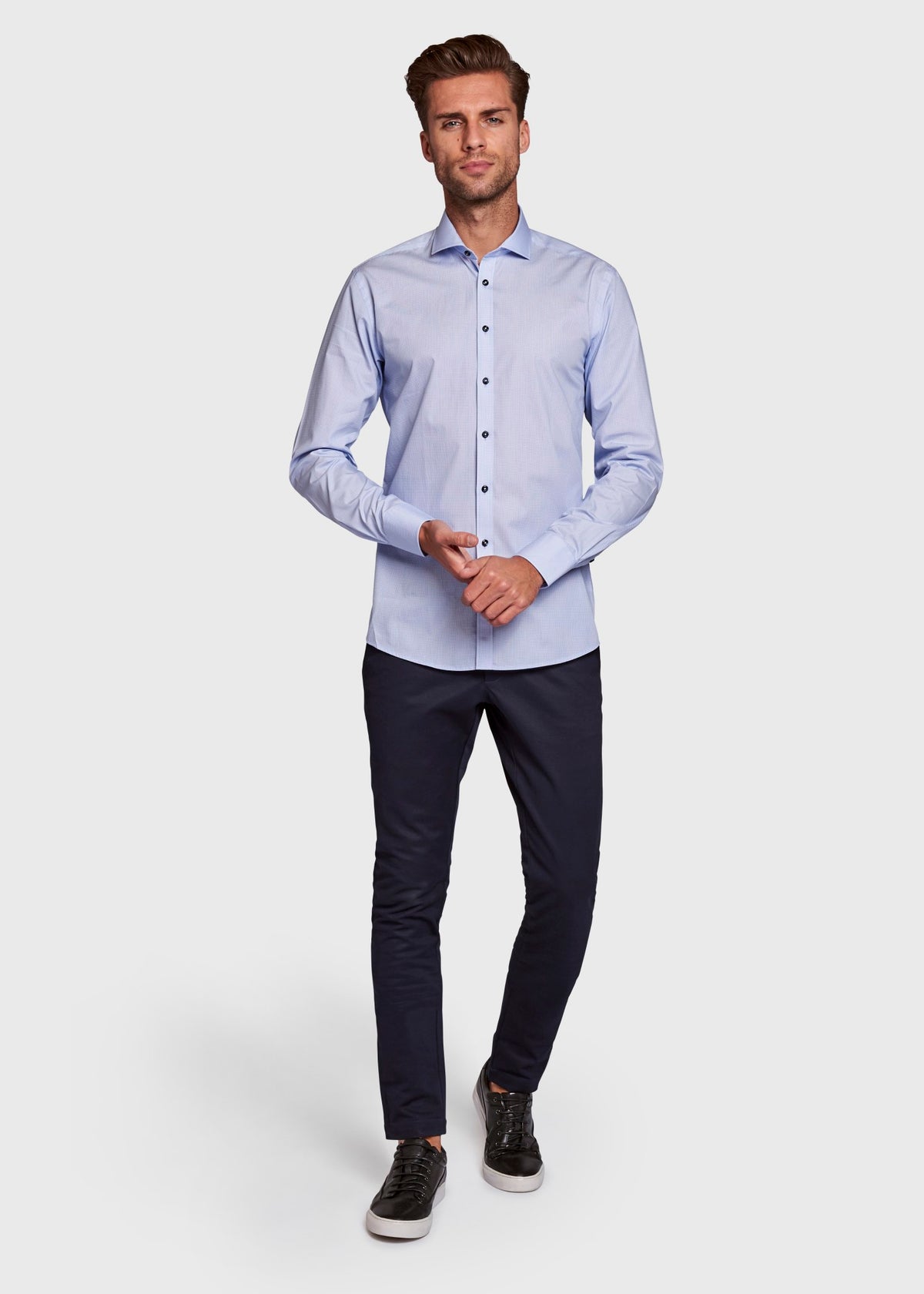 BS Konfogbia Modern Fit Shirt - Blue