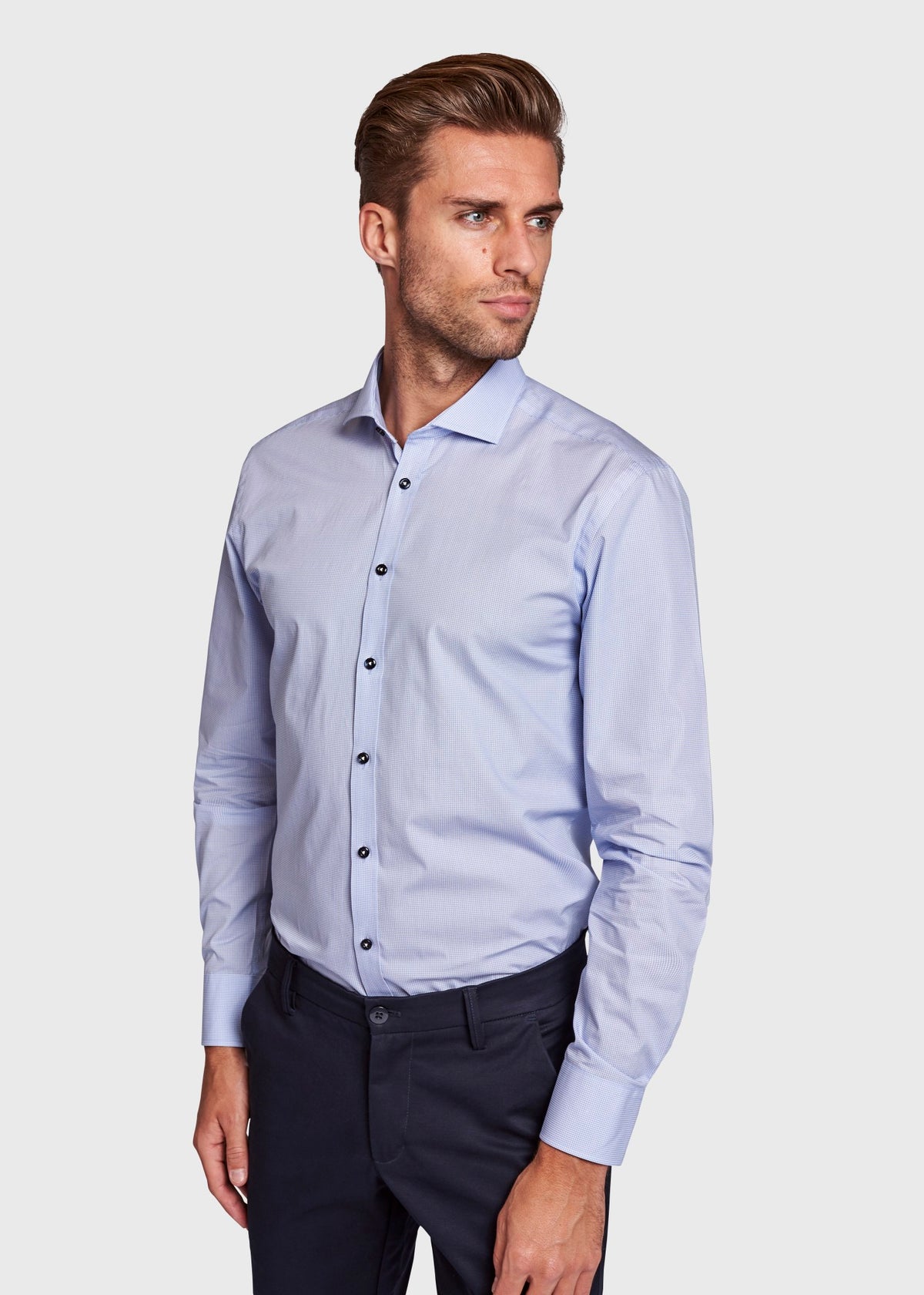 BS Konfogbia Modern Fit Shirt - Blue