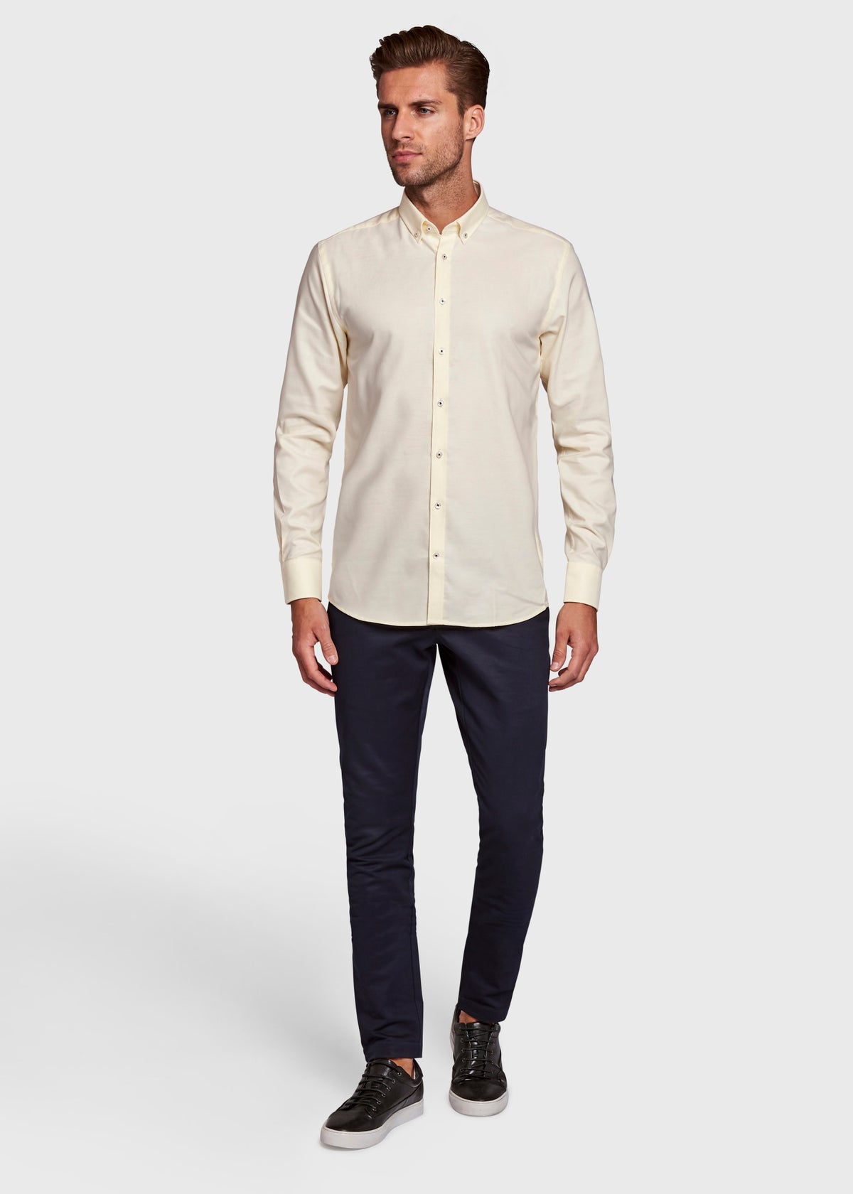 BS Muller Modern Fit Shirt - Yellow