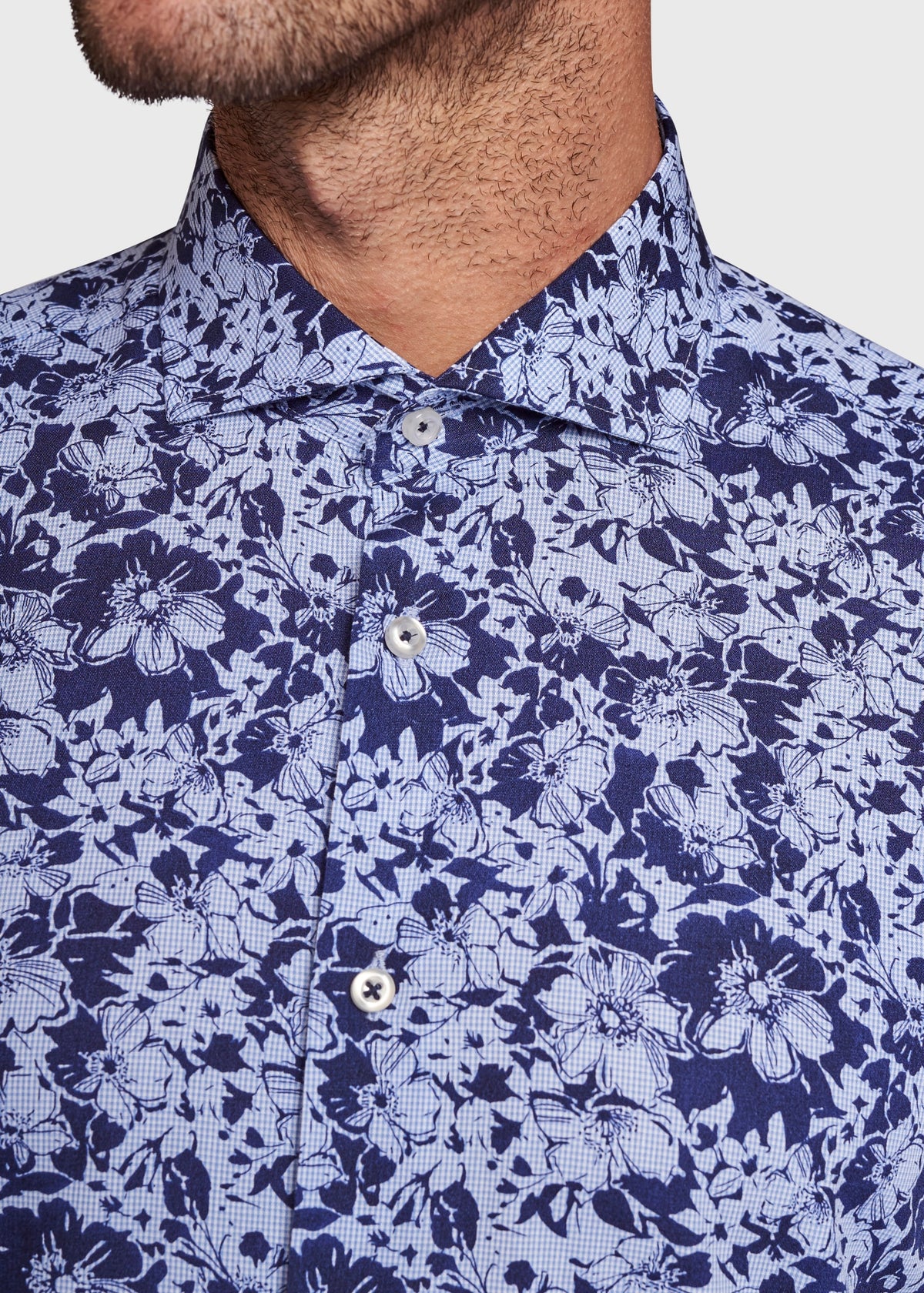 BS Winks Modern Fit Shirt - Light Blue