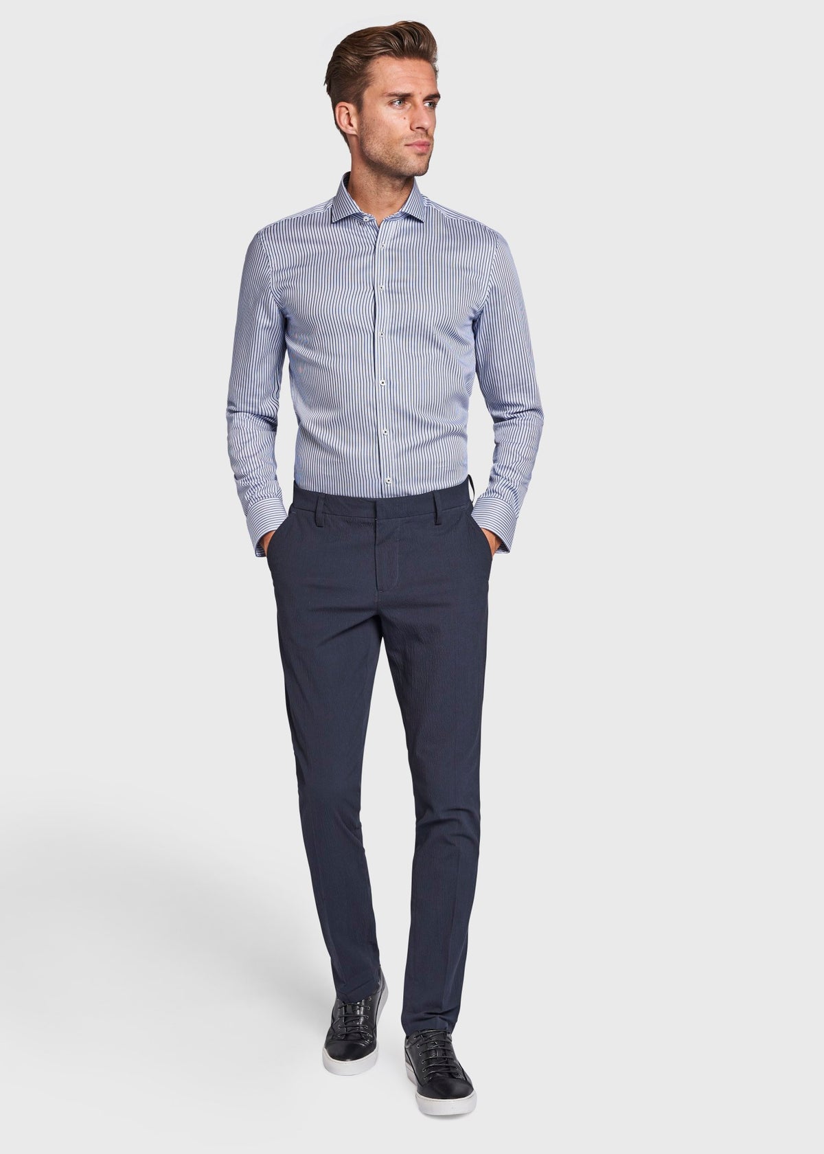 BS Marvel Slim Fit Pants - Navy