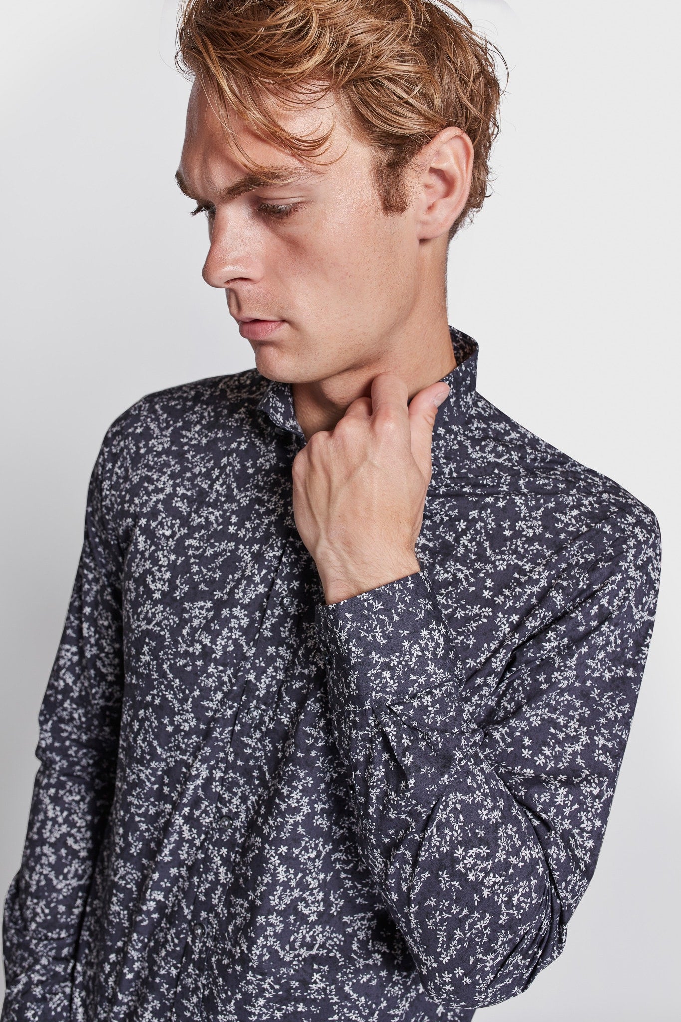 BS Jackson Slim Fit Shirt - Navy