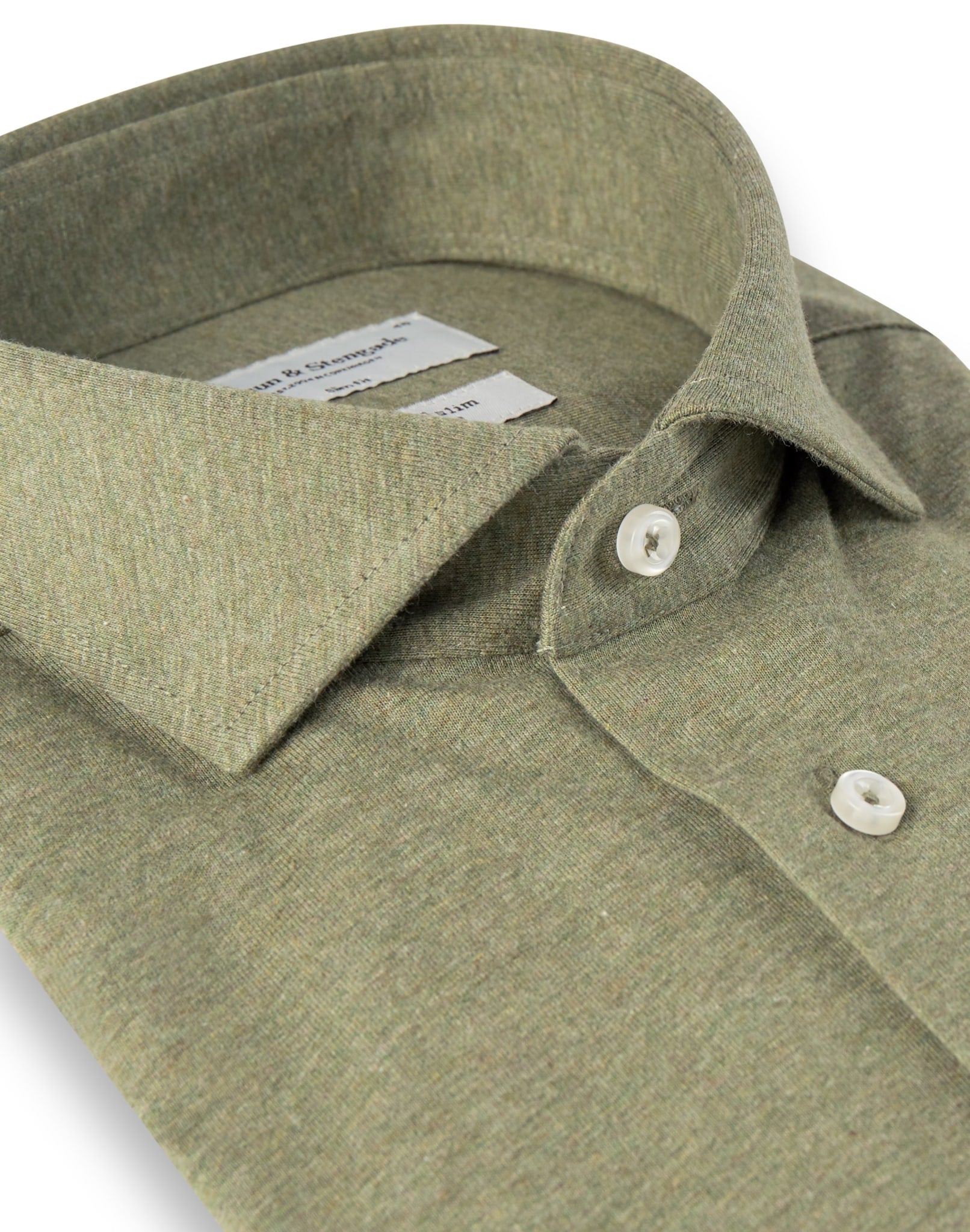 BS Parrot Slim Fit Skjorte - Green