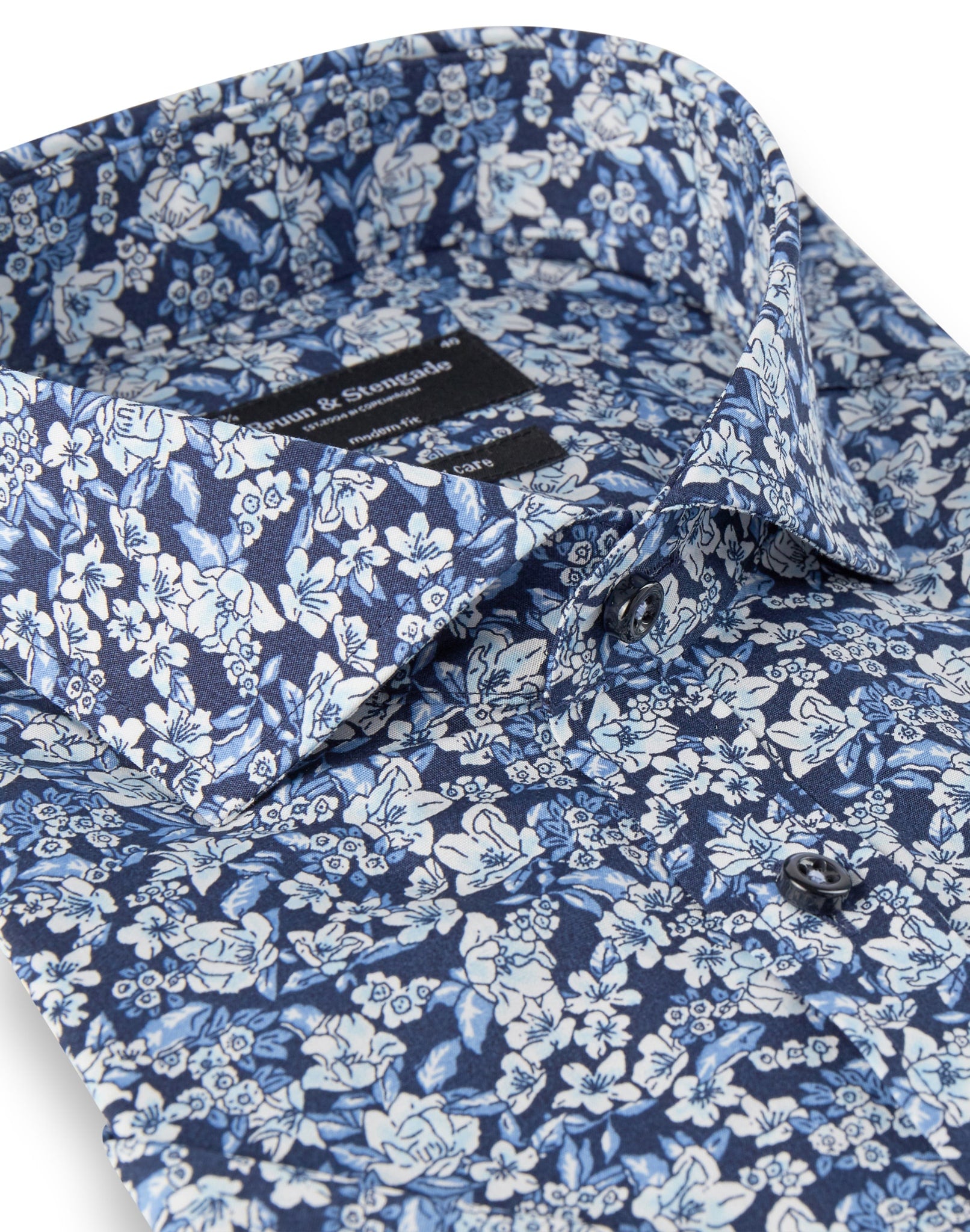 BS Lowe Modern Fit Skjorte - Blue