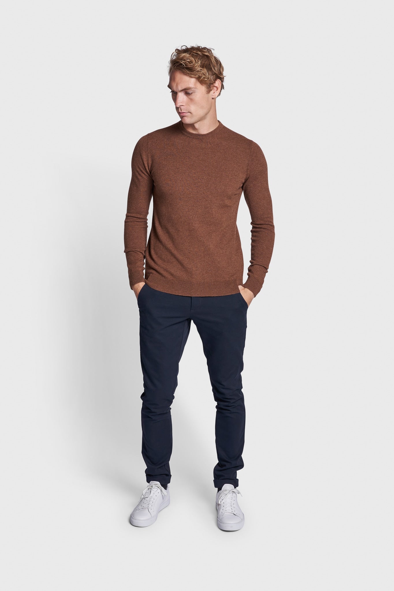 BS Nadal Regular Fit Strik - Tobacco