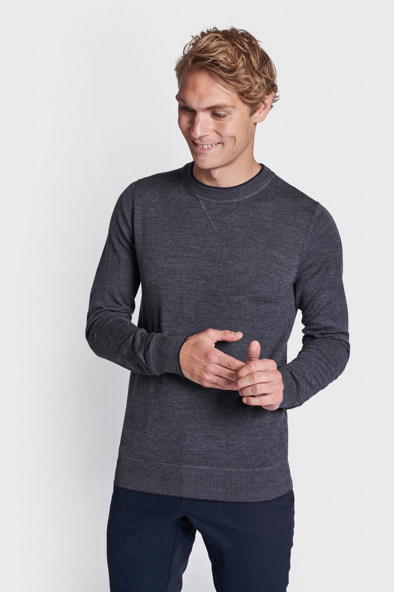BS Federer Regular Fit Strik - Grey