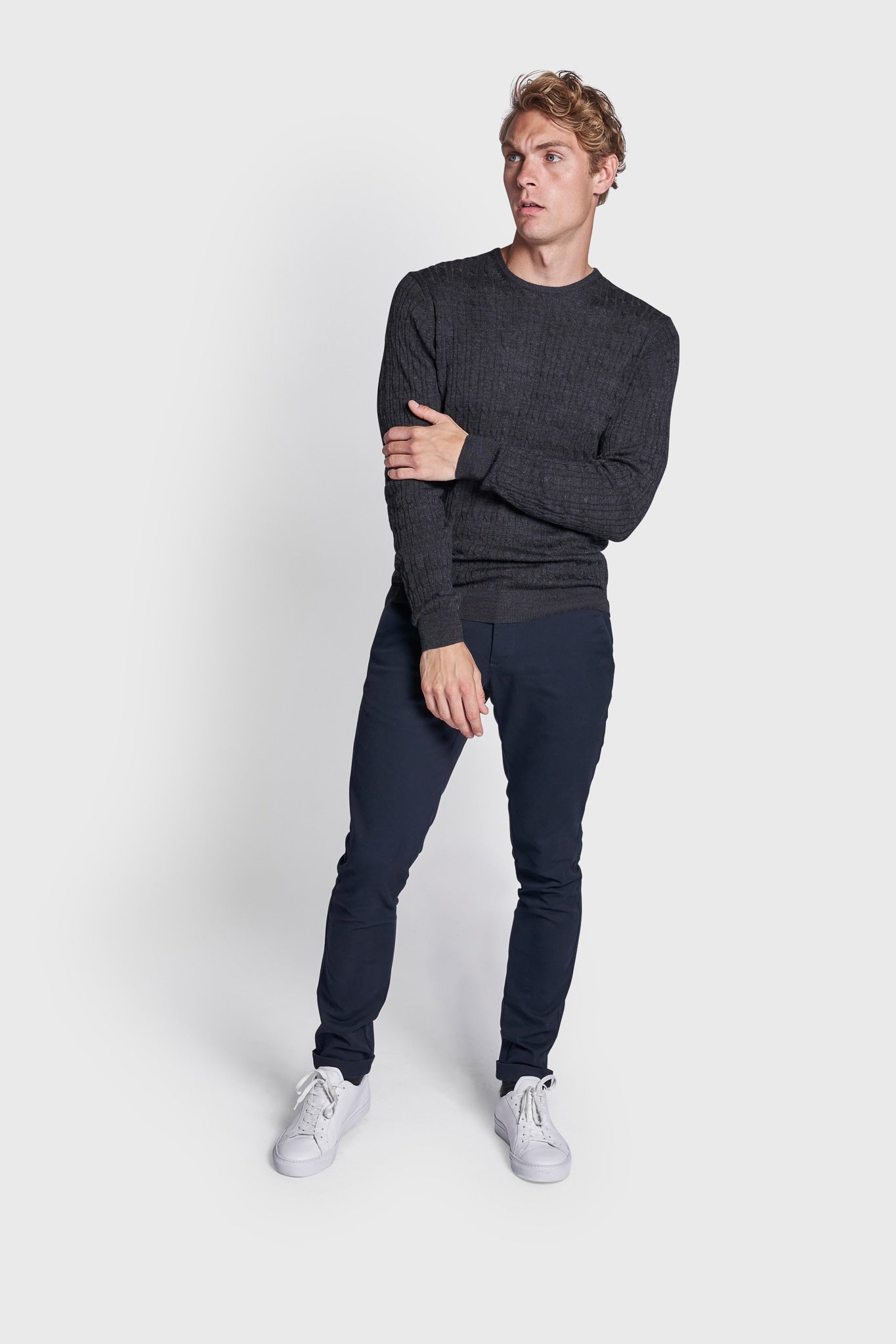 BS Kyrgios Regular Fit Strik - Grey