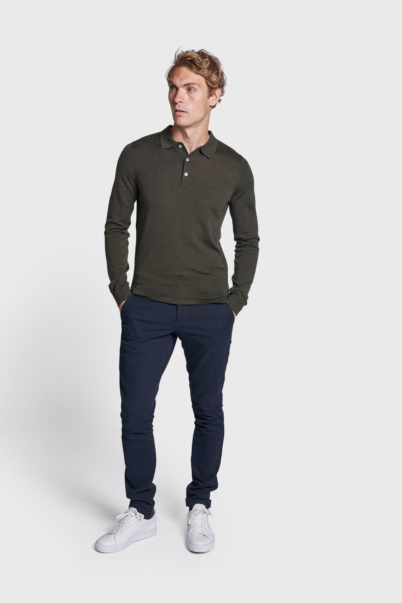 BS Rublev Regular Fit Strik - Green