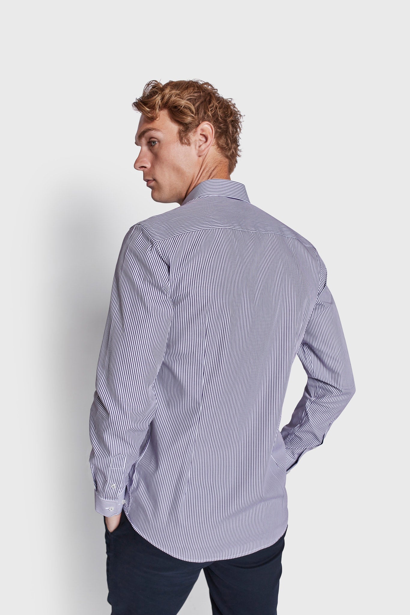 BS Serdar Slim Fit Skjorte - Purple