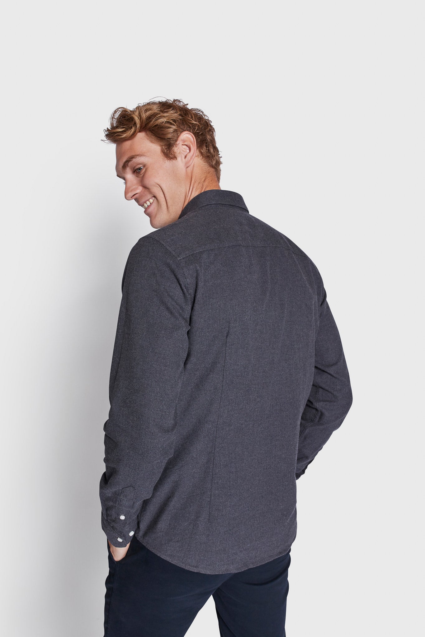 BS Jobe Casual Slim Fit Skjorte - Dark Grey