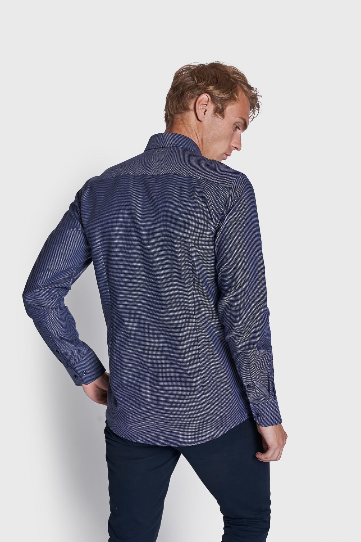 BS Braut Modern Fit Skjorte - Navy