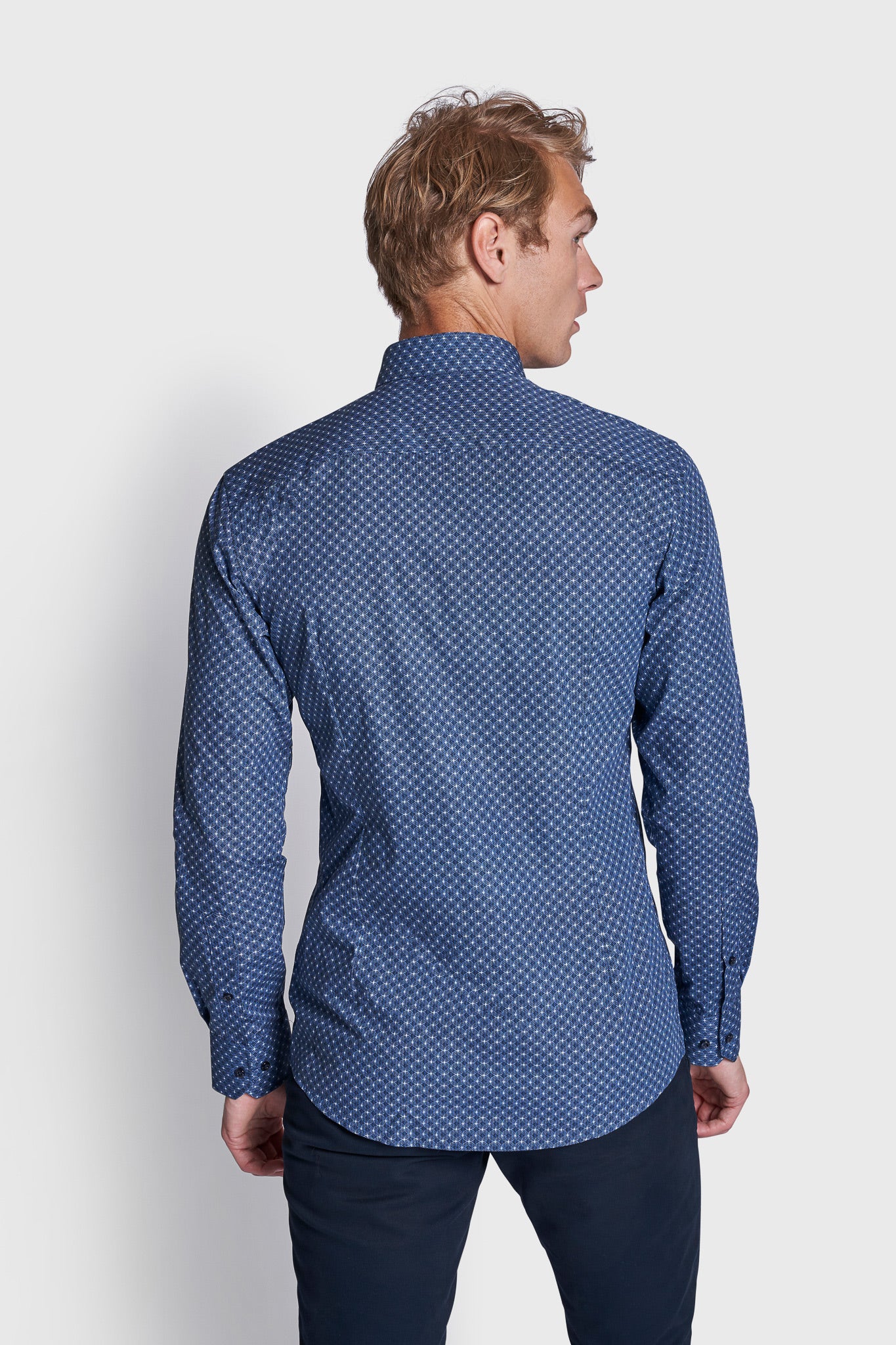BS Jamie Modern Fit Skjorte - Dark Blue