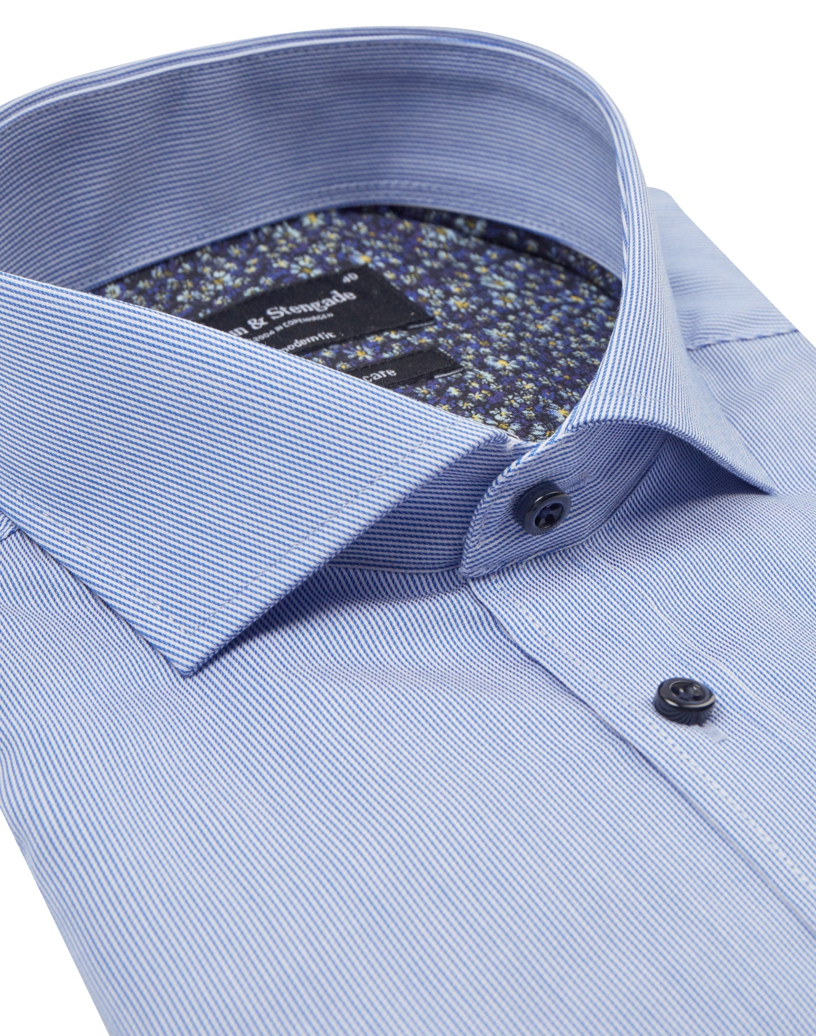 BS Mitrovic Modern Fit Skjorte - Blue