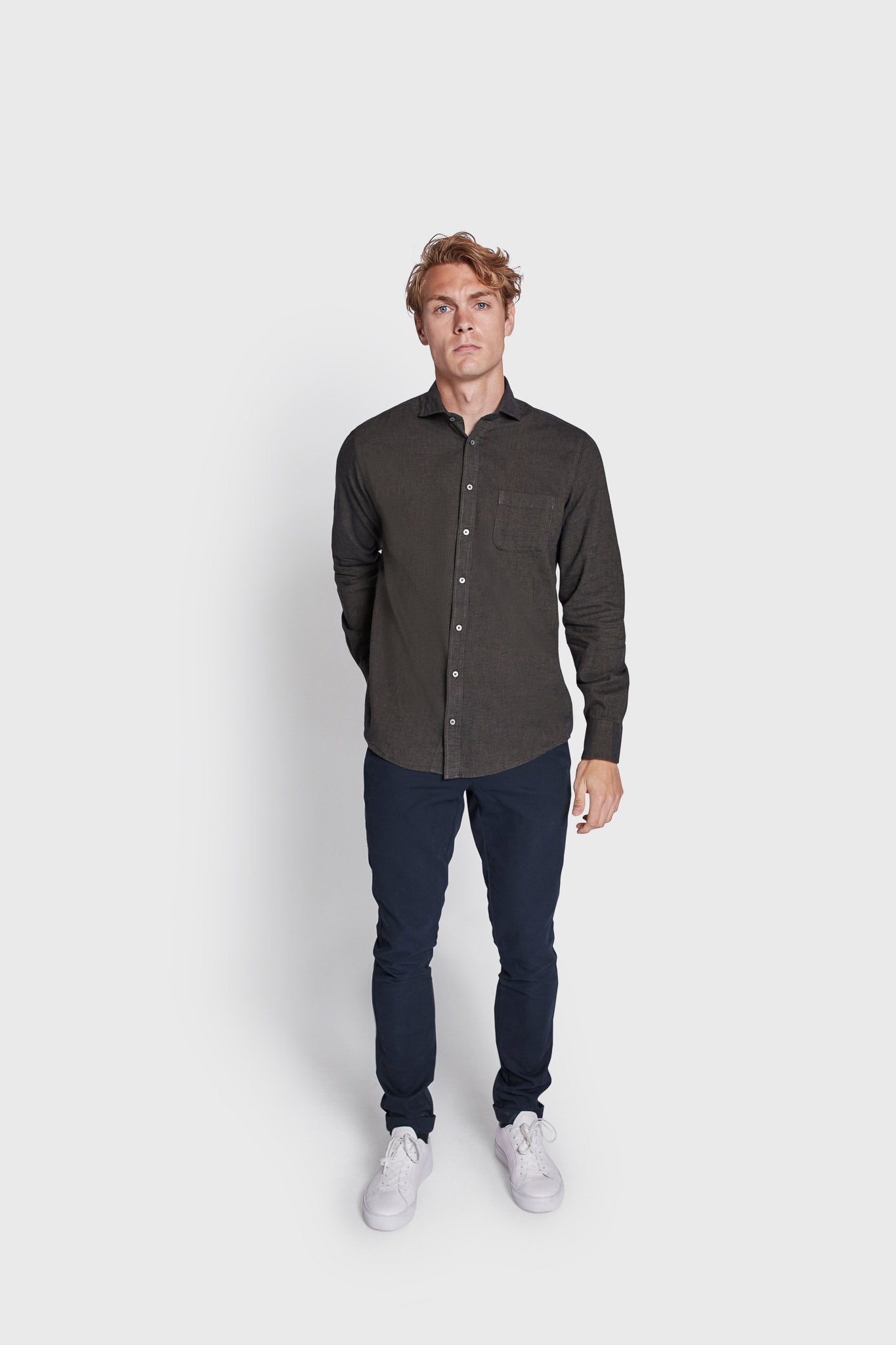 BS Lamin Casual Modern Fit Skjorte - Green