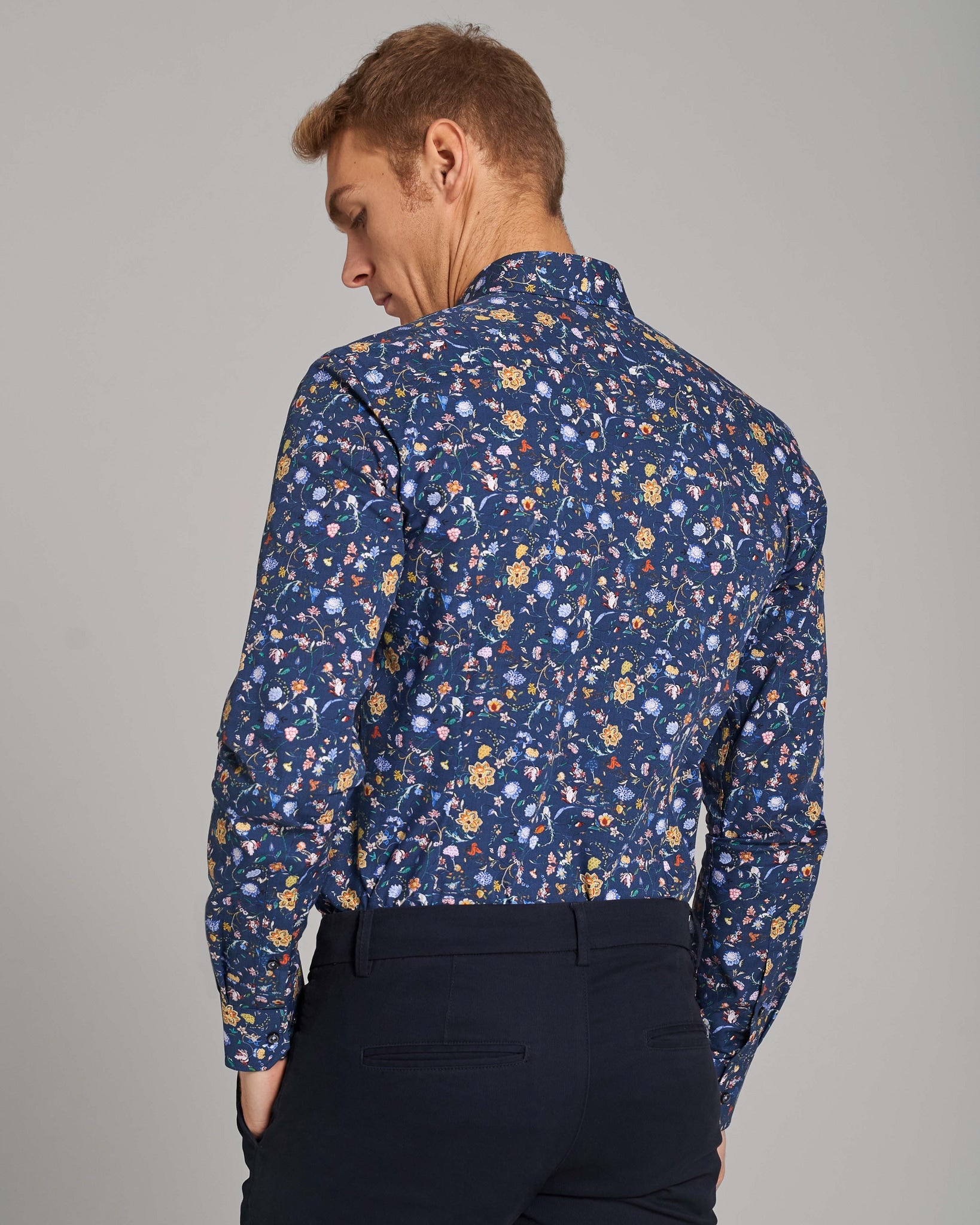 BS Gullit Slim Fit Skjorte - Dark Blue