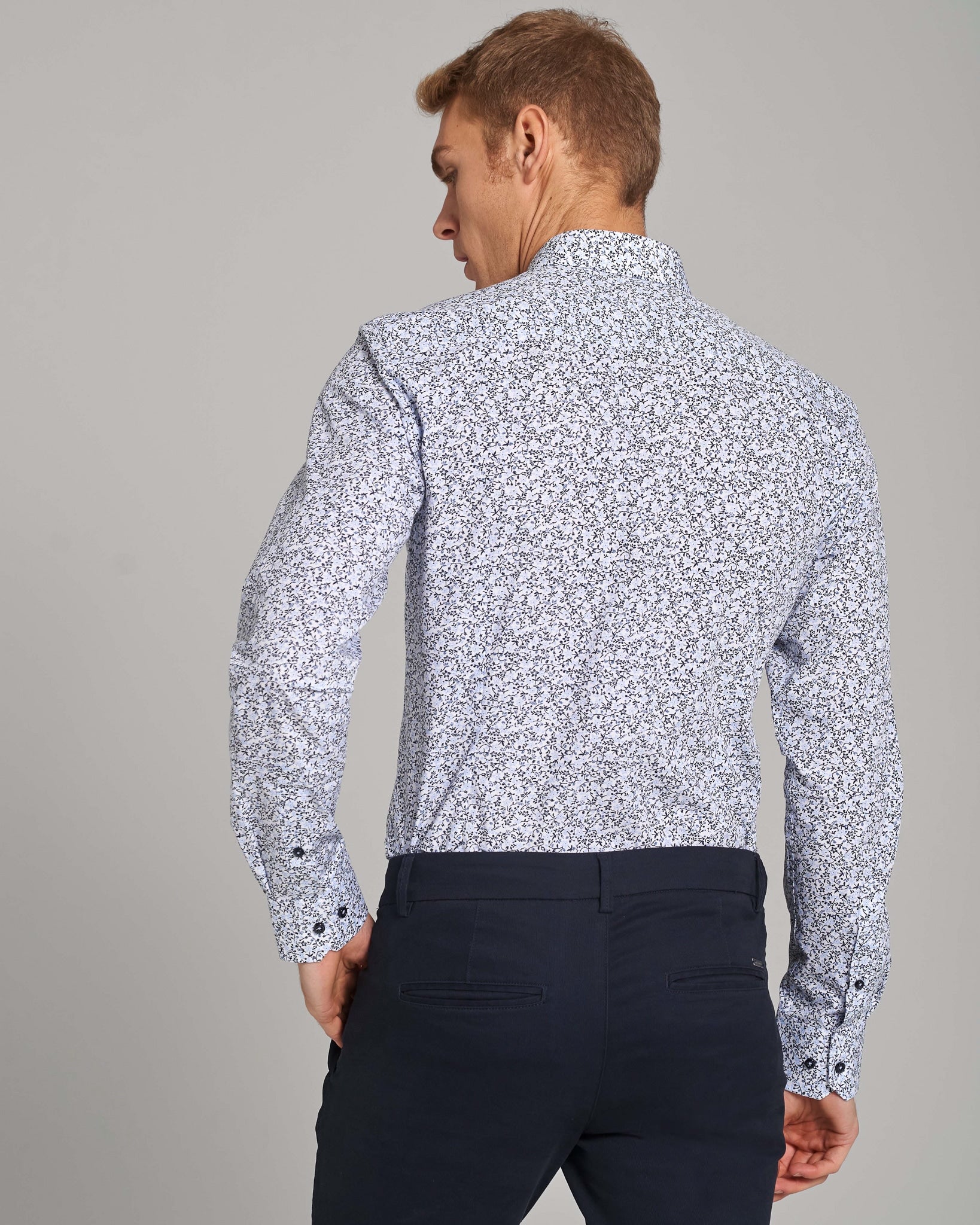 BS Weak Slim Fit Skjorte - Blue