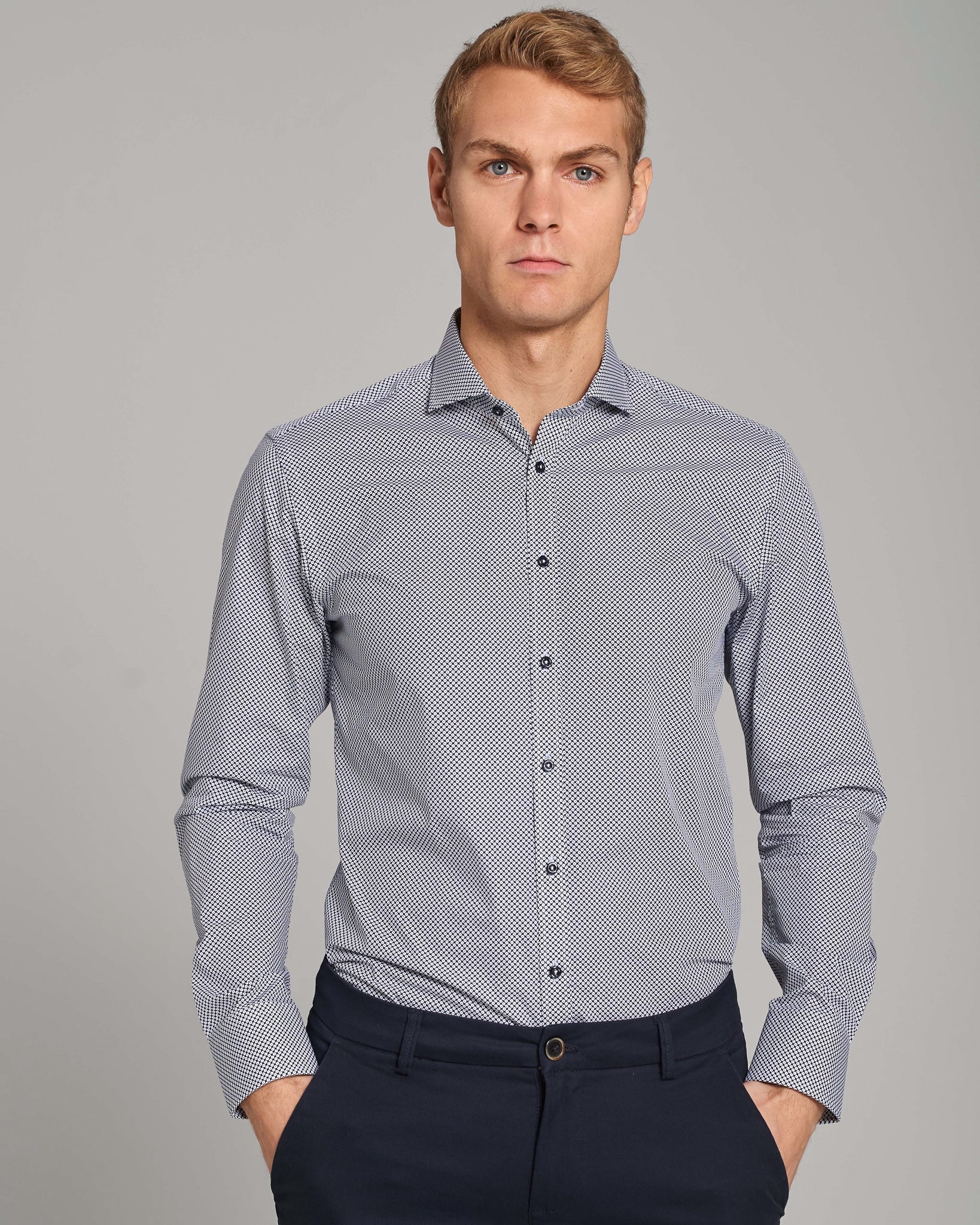 BS Zoff Slim Fit Skjorte - White