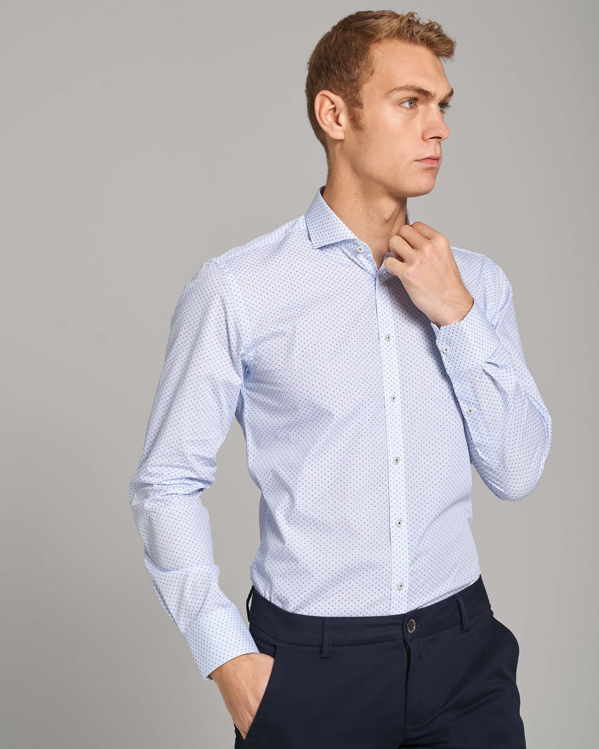 BS Hernando Modern Fit Shirt - Light Blue