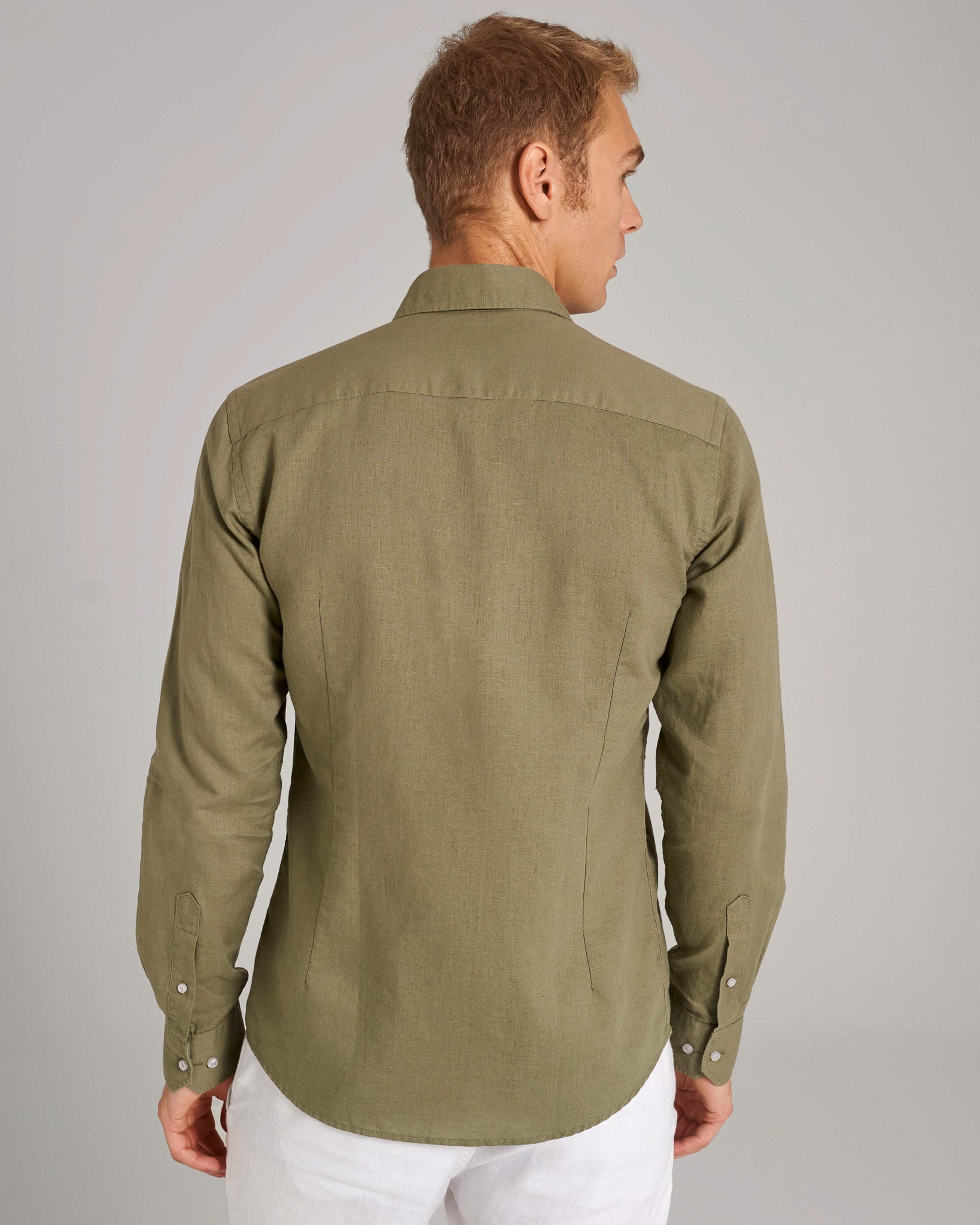 BS Ricciardo Casual Slim Fit Skjorte - Army