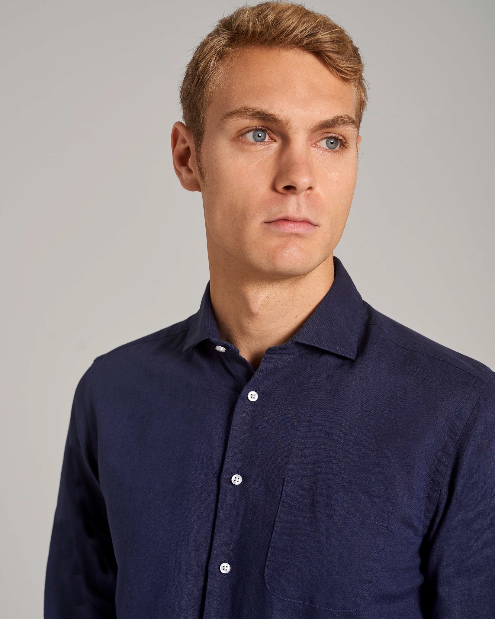 BS Ricciardo Casual Slim Fit Skjorte - Navy