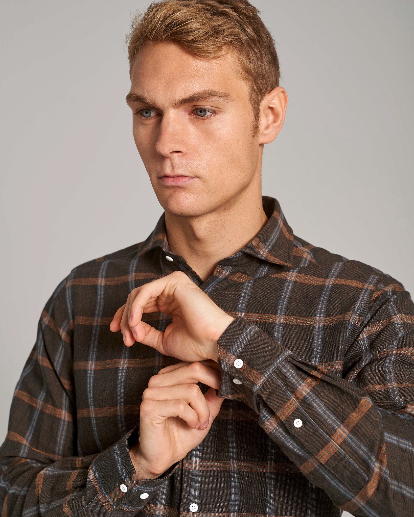 BS Leclerc Casual Slim Fit Skjorte - Brown