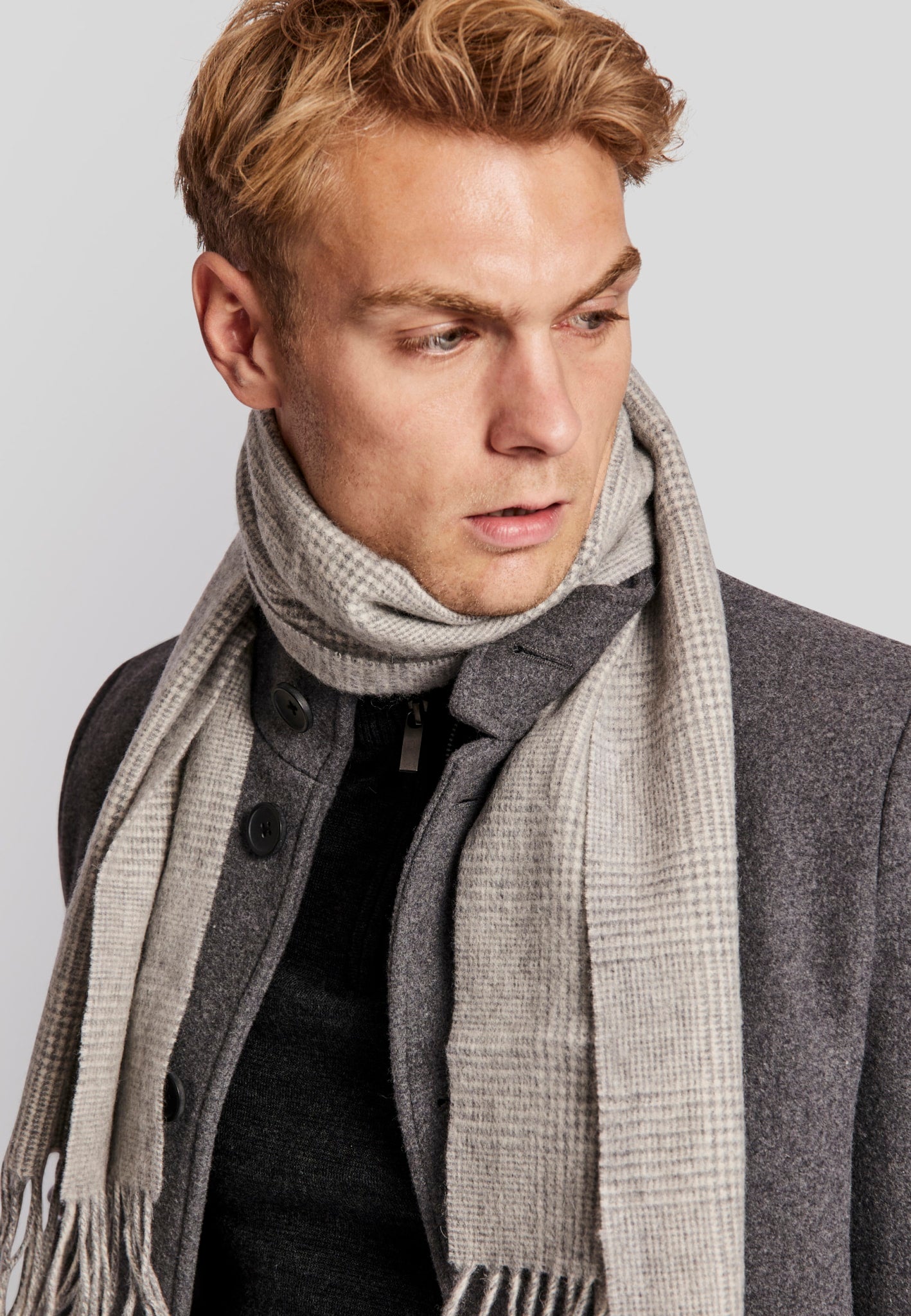BS Mellencamp Halstørklæde - Light Grey