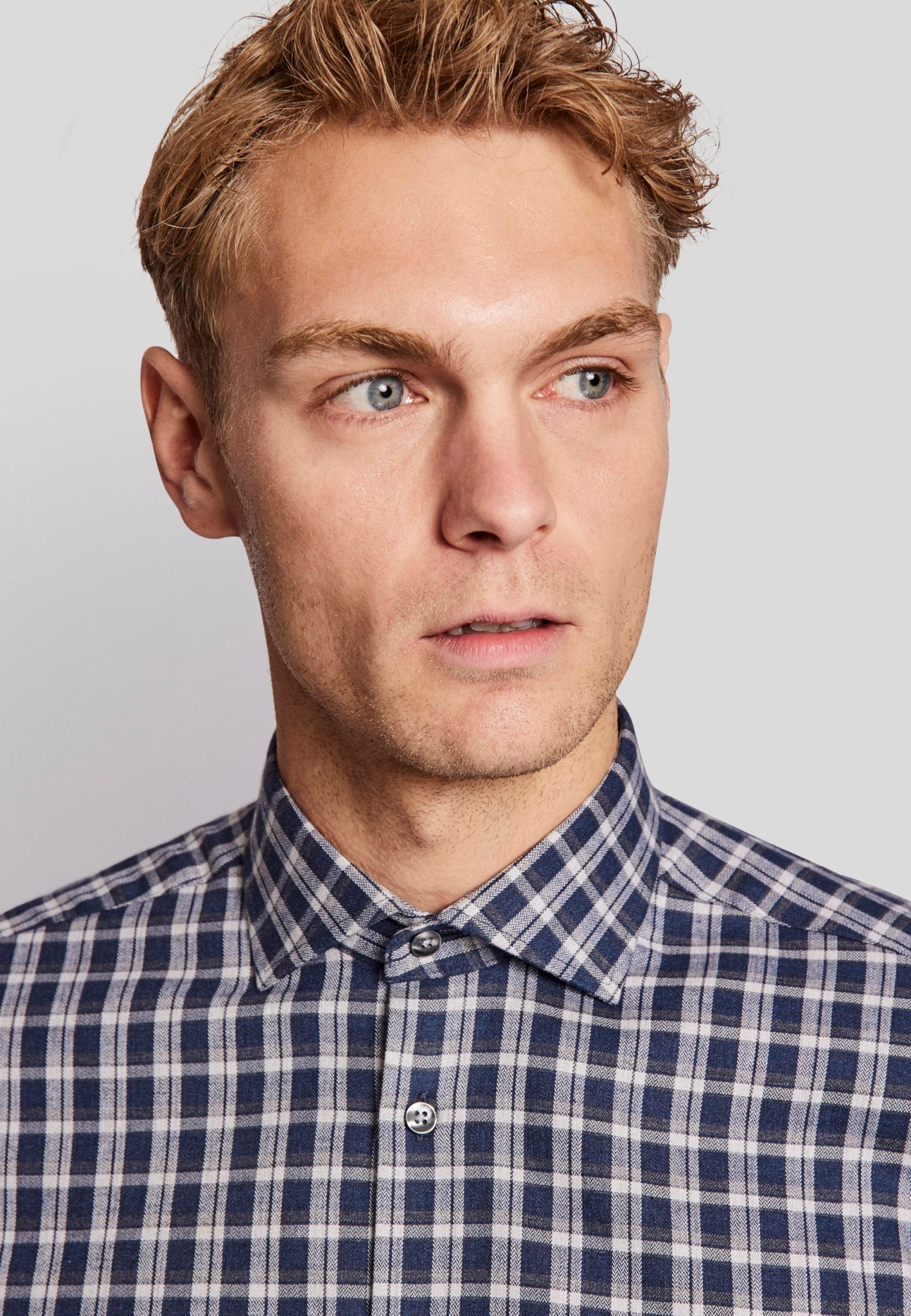 BS Emerson modern fit Skjorte - Blue