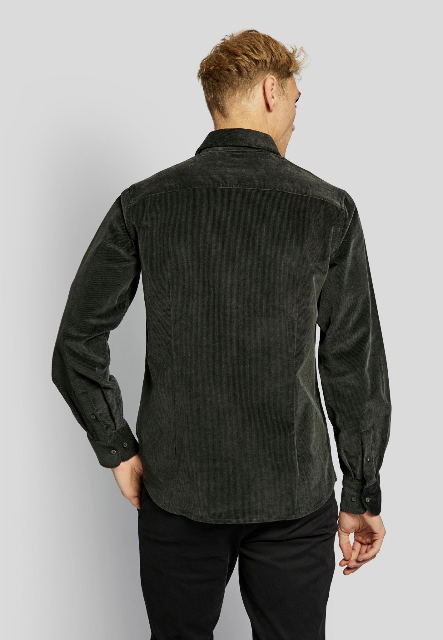 BS Kongsberg casual slim fit Skjorte - Green