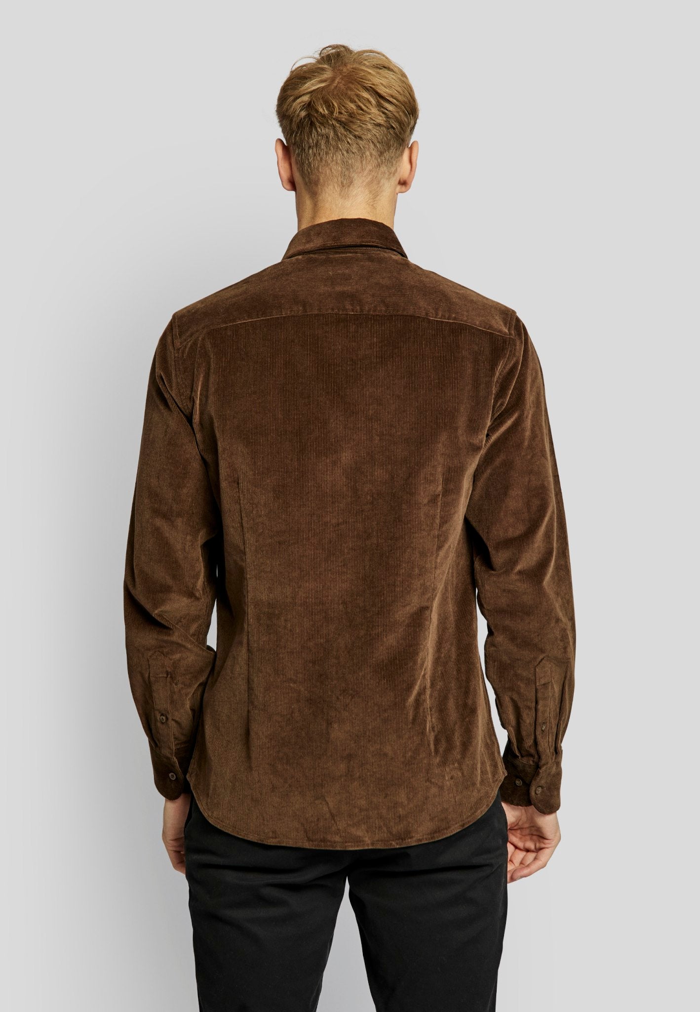BS Horten casual modern fit Skjorte - Brown