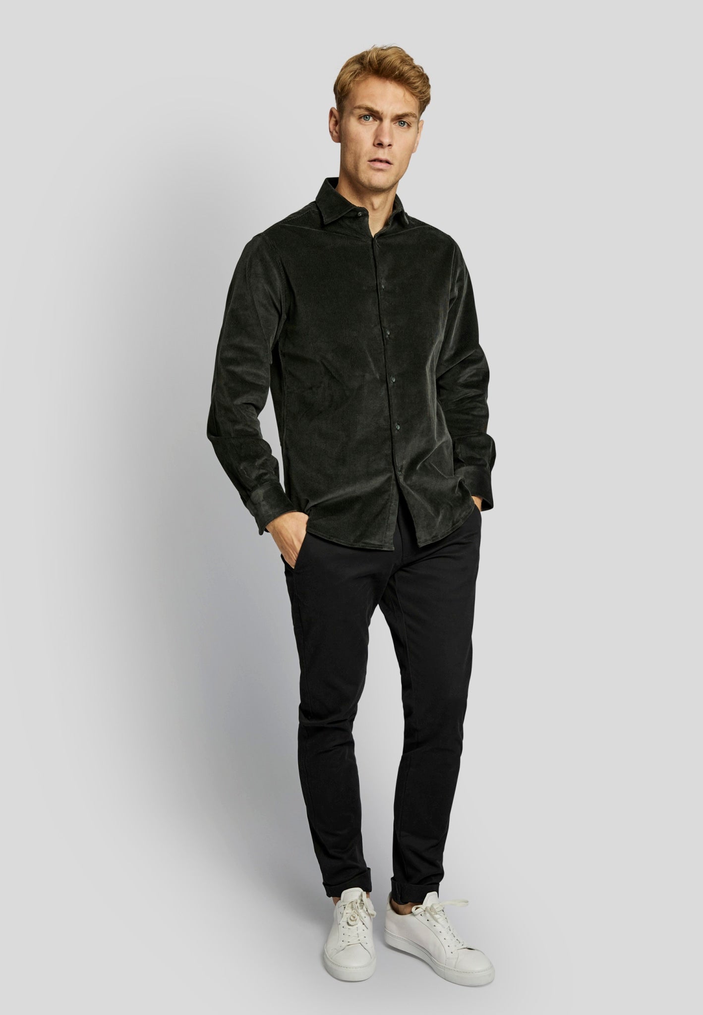BS Horten casual modern fit Skjorte - Green