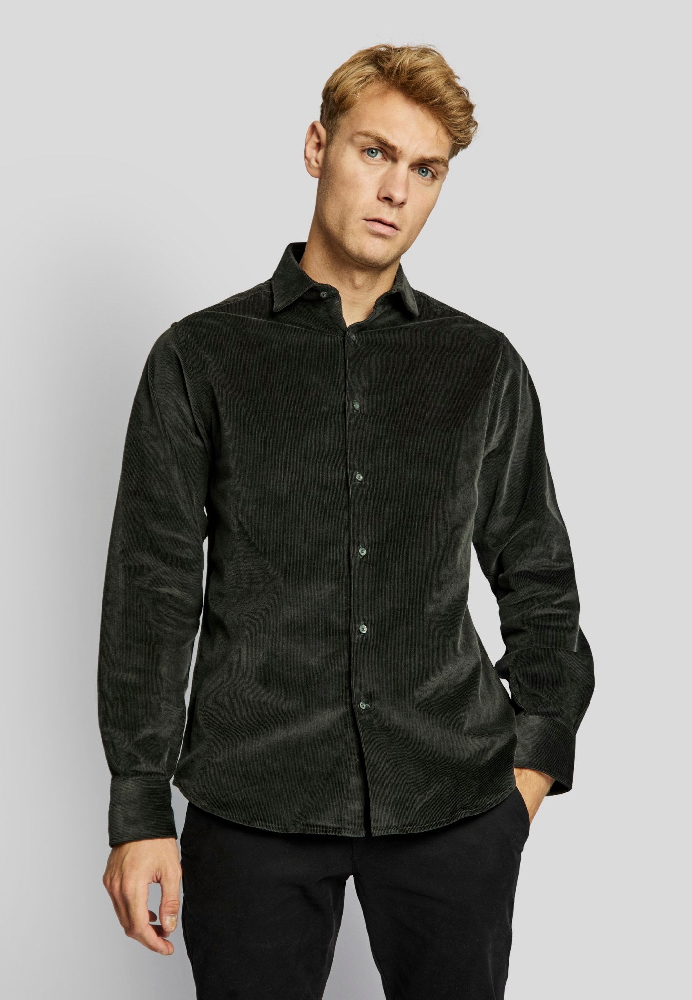 BS Horten casual modern fit Skjorte - Green