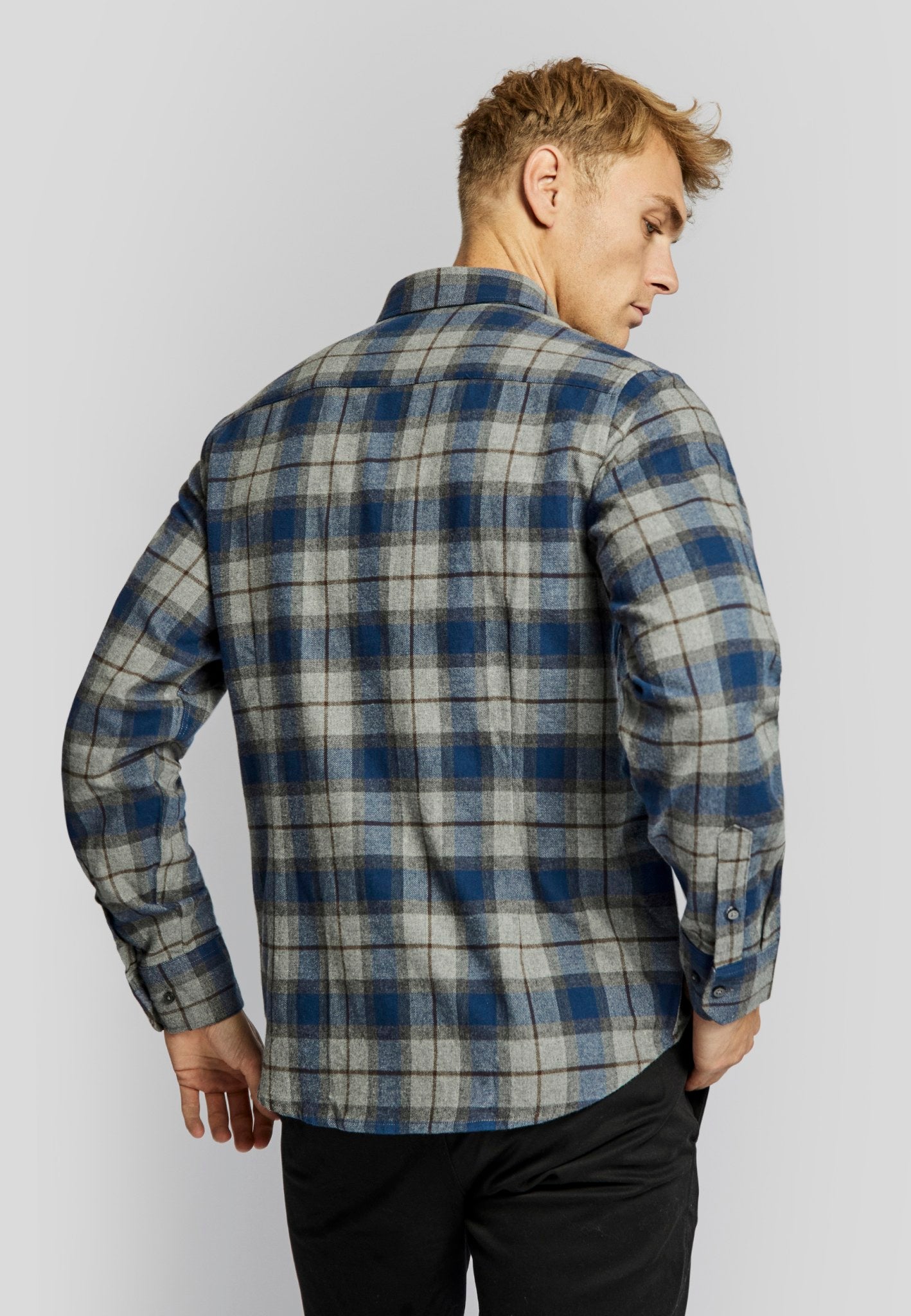 BS Bodoe casual modern fit Skjorte - Blue