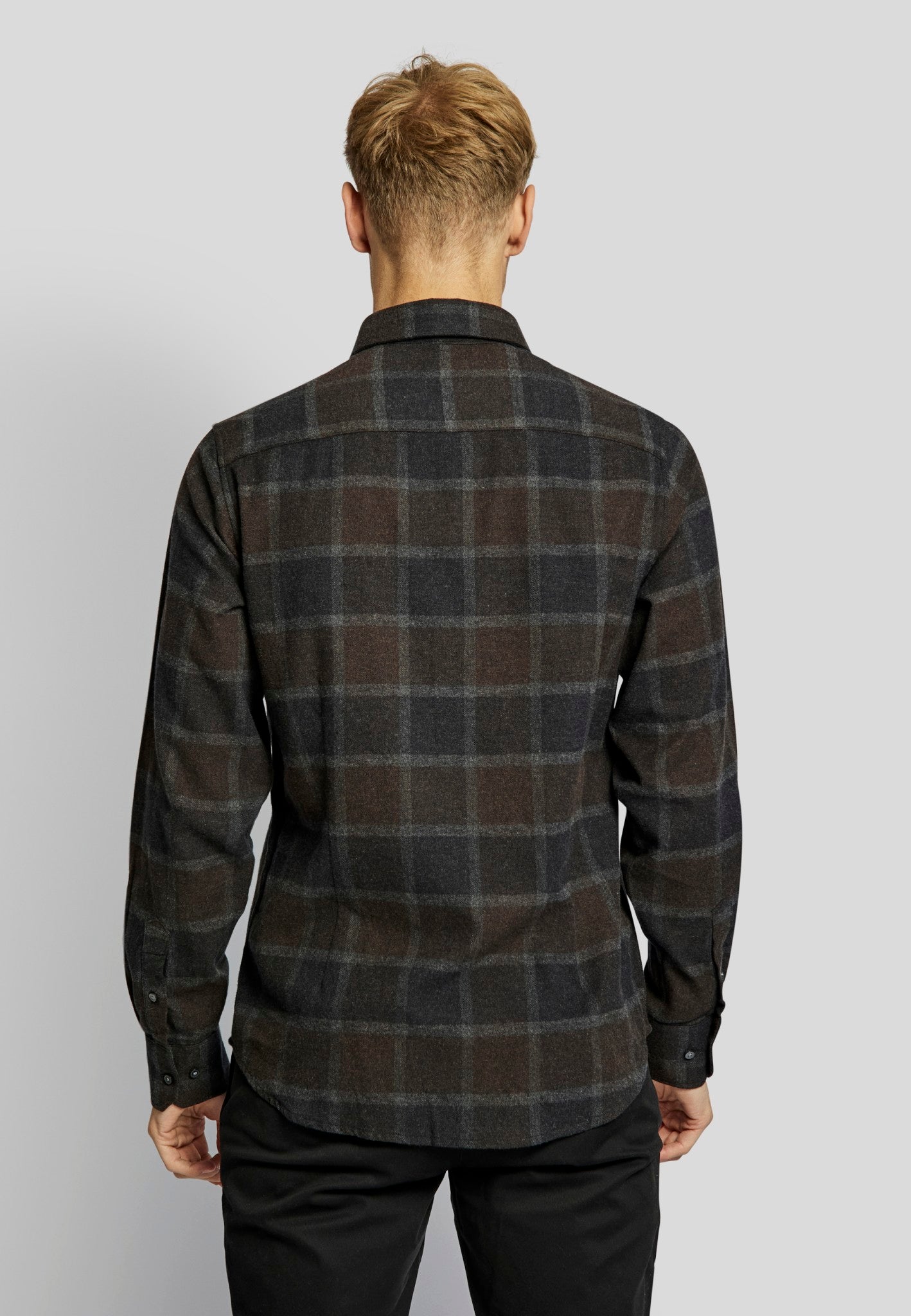 BS Stavanger casual modern fit Skjorte - Charcoal