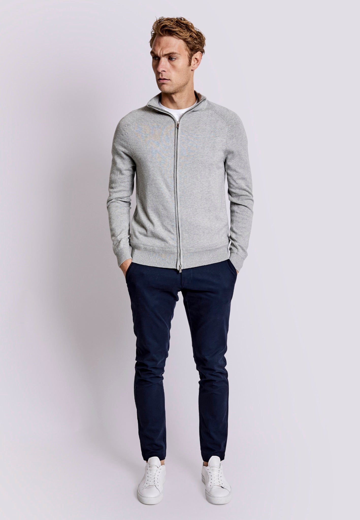 BS Ademir Regular Fit Knitwear - Light Grey
