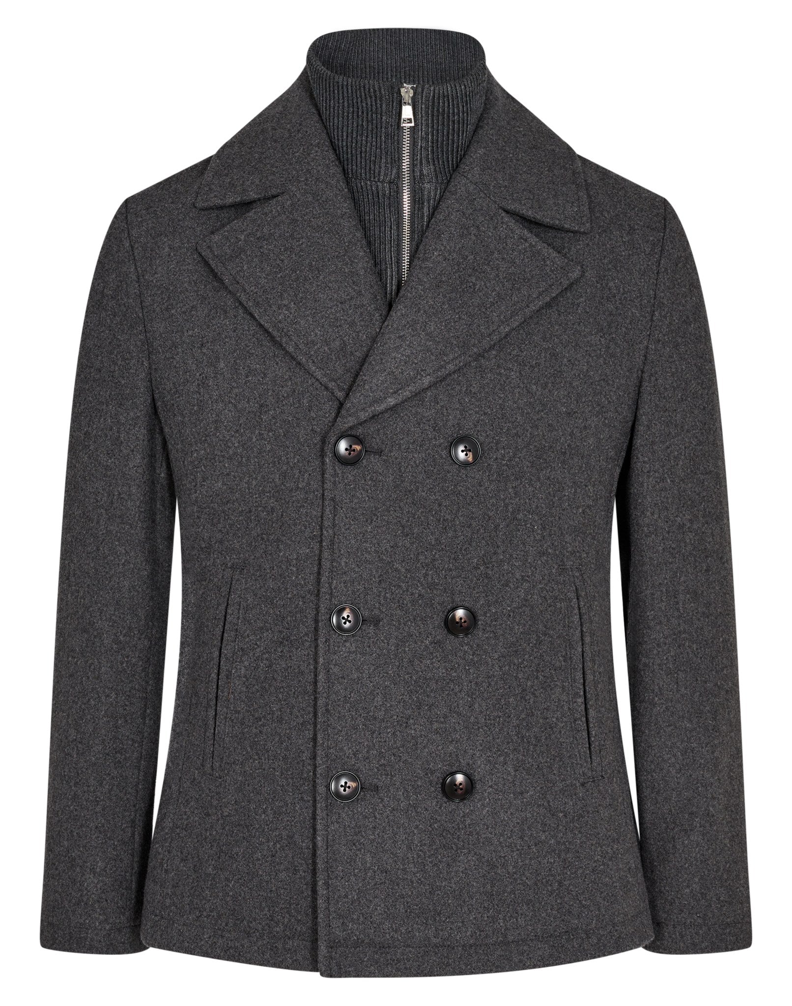 BS Montana Slim Fit Coat - Dark Grey