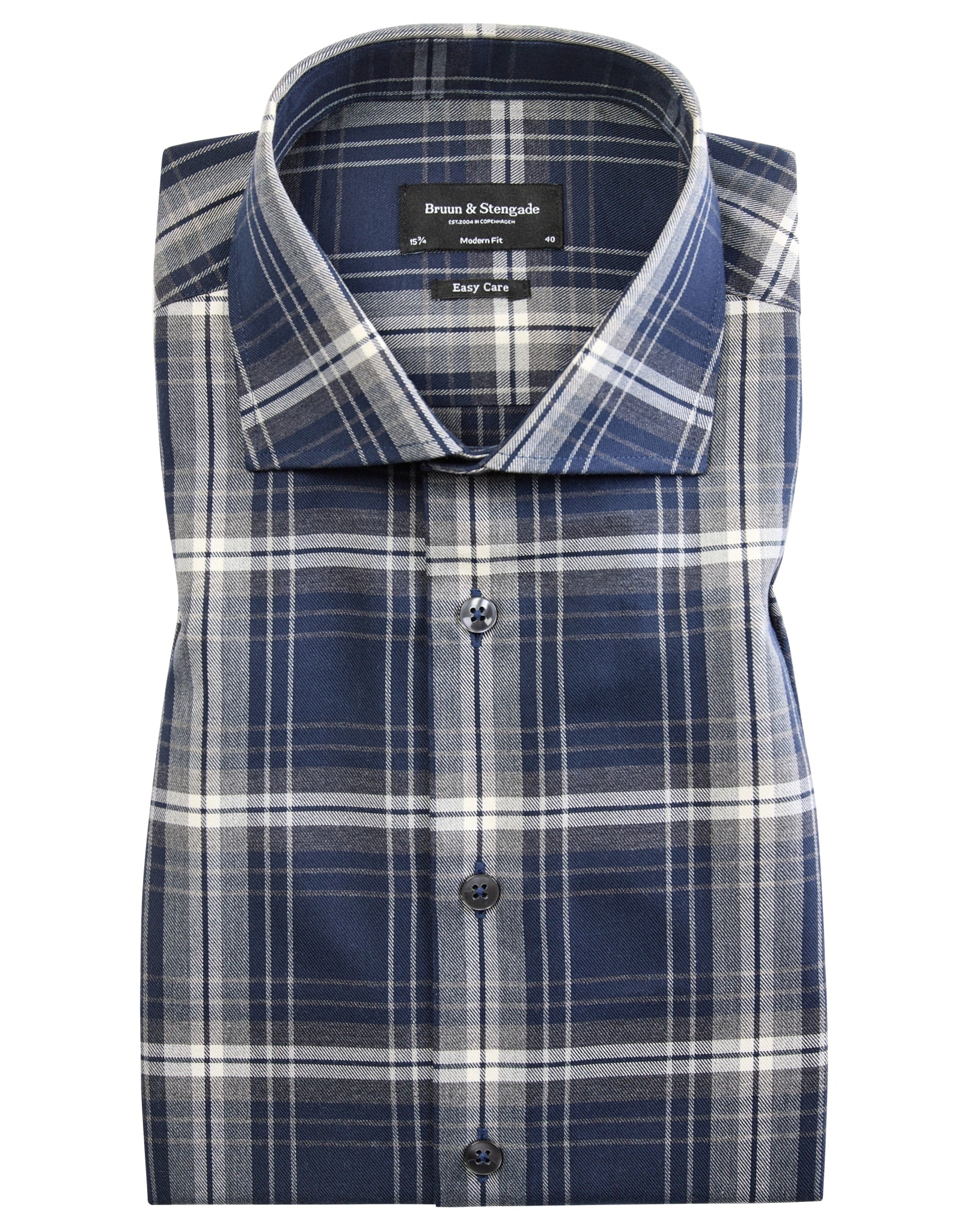 BS Alberto Modern Fit Shirt - Dark Blue