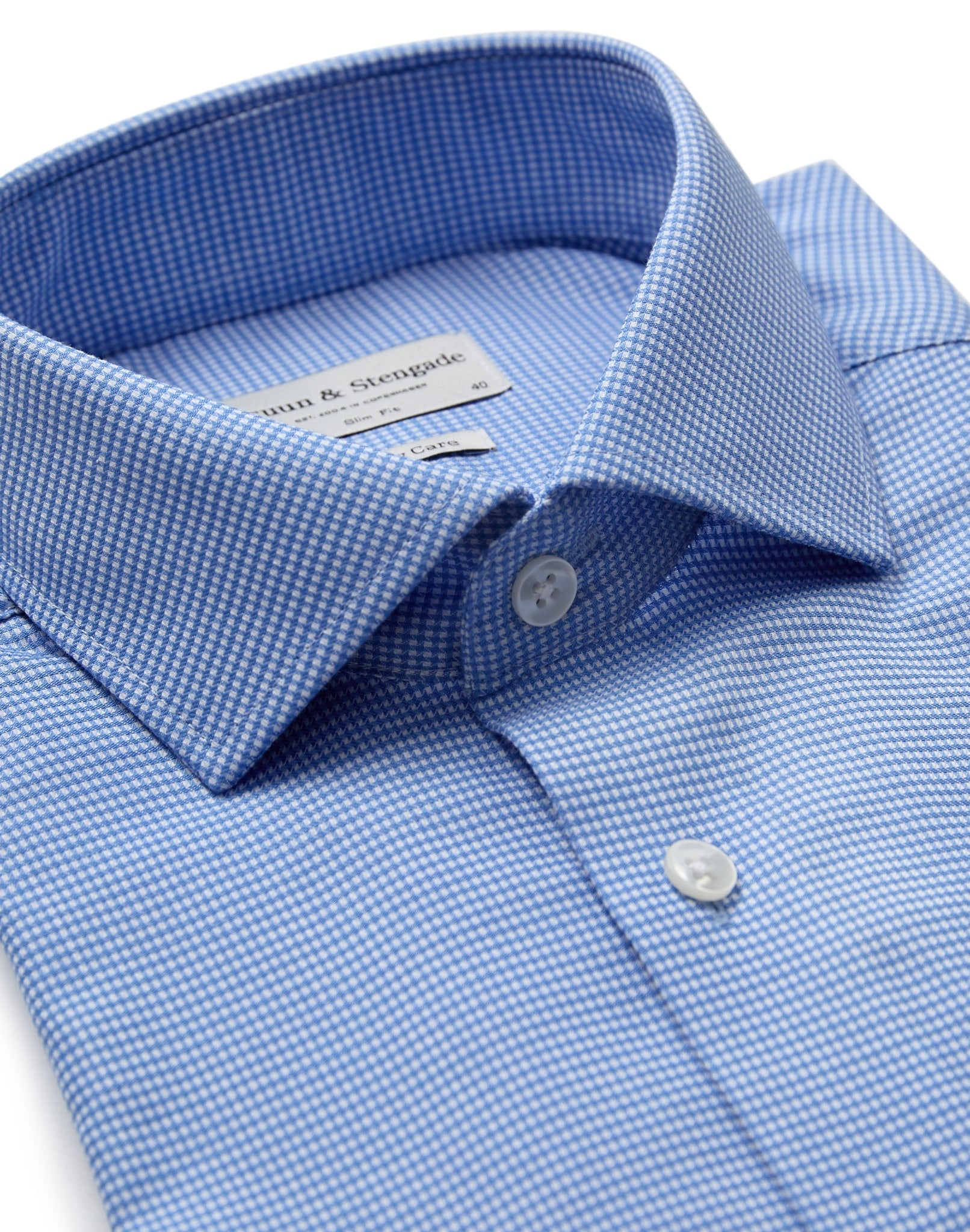 BS Young Slim Fit Skjorte - Blue