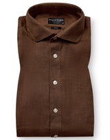 BS Brisbane Casual Modern Fit Shirt - Toffee